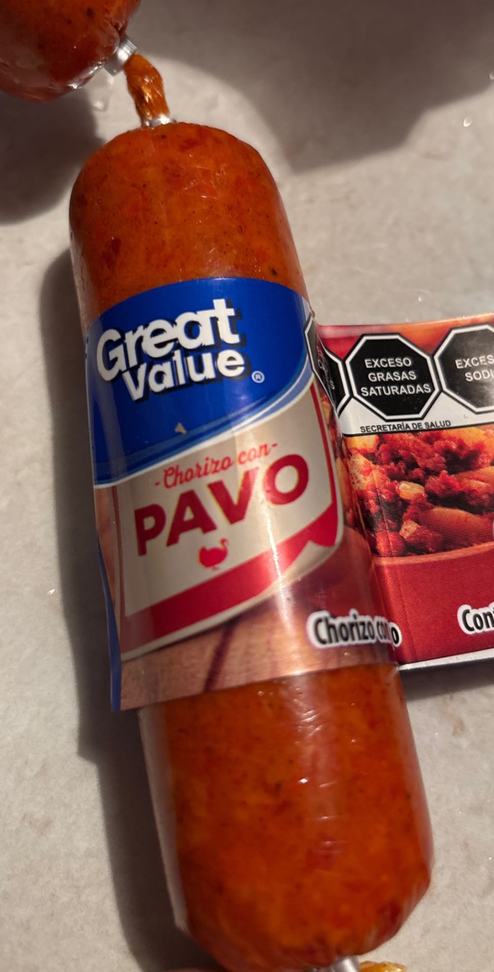 Chorizo de pavo