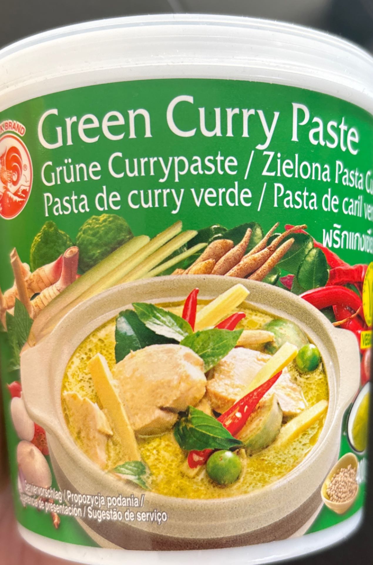Grüne curry paste