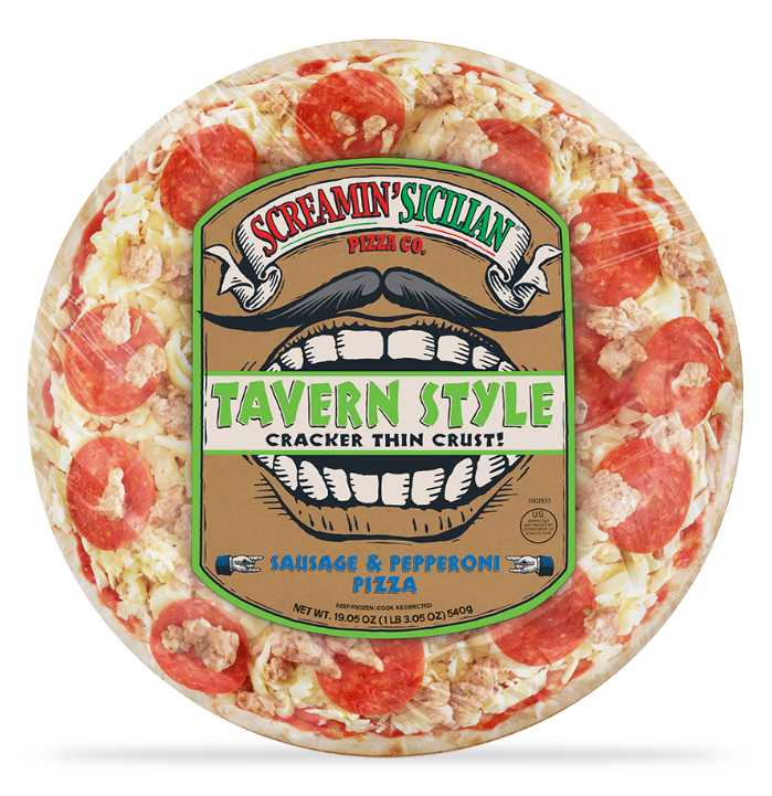 Tavern Style Sausage & Pepperoni Pizza