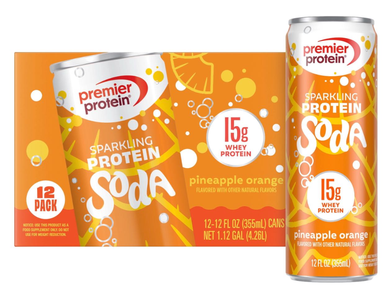 Pineapple Orange Sparkling Protein Soda