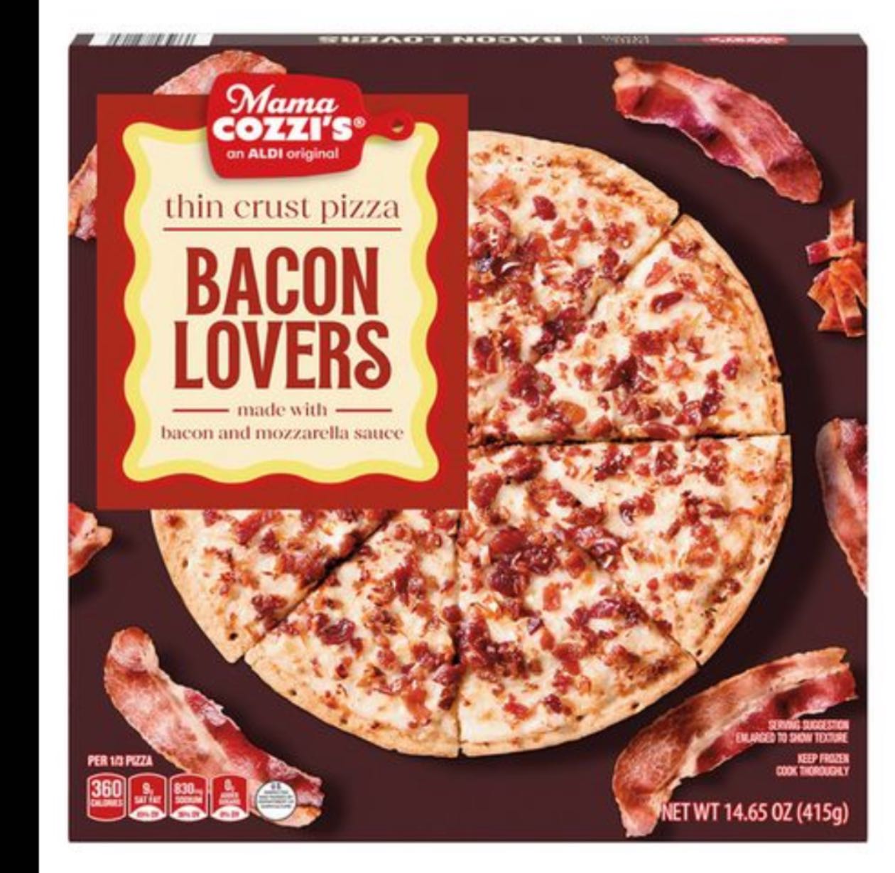 Bacon Lovers Thin Crust Pizza