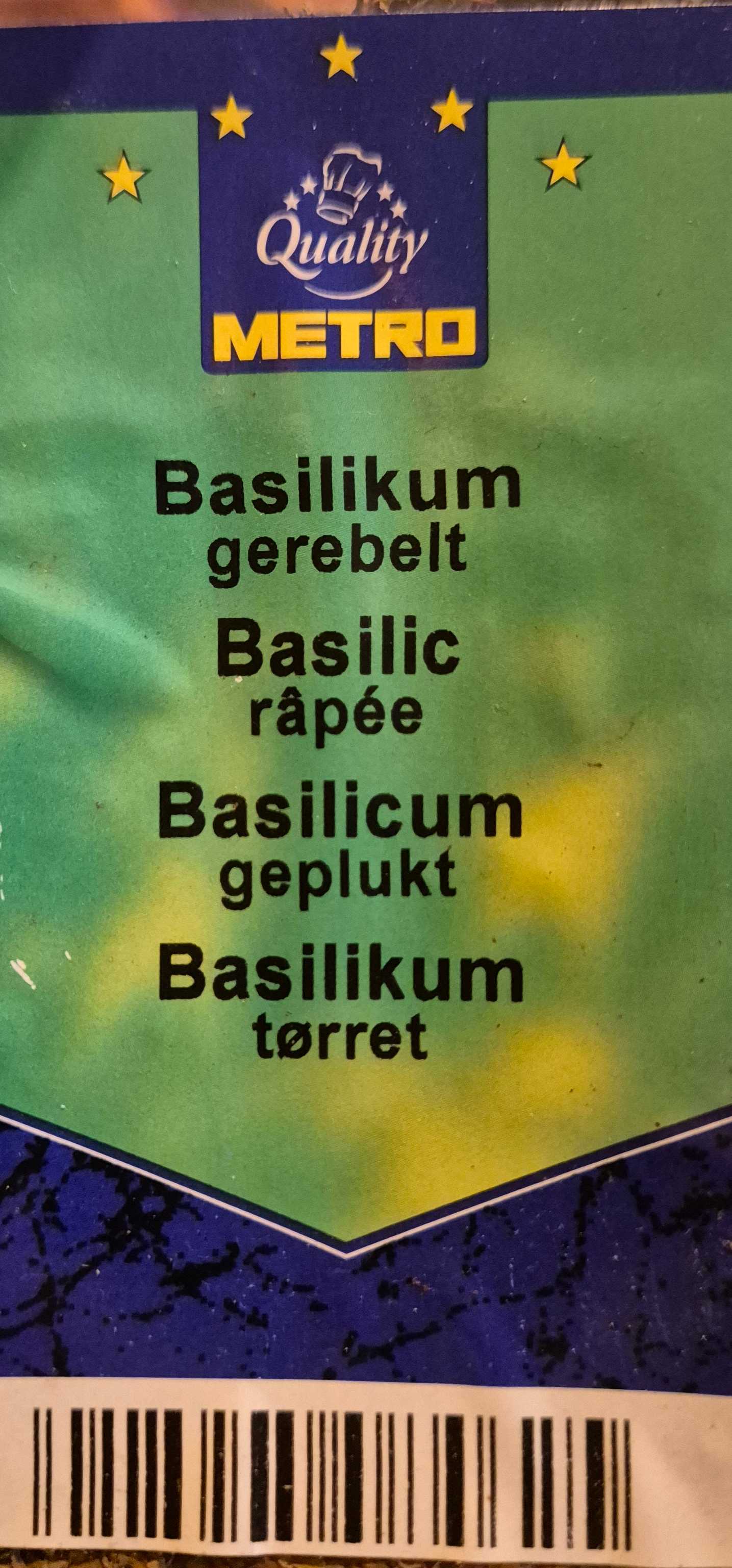 Basilikum gekerbelt