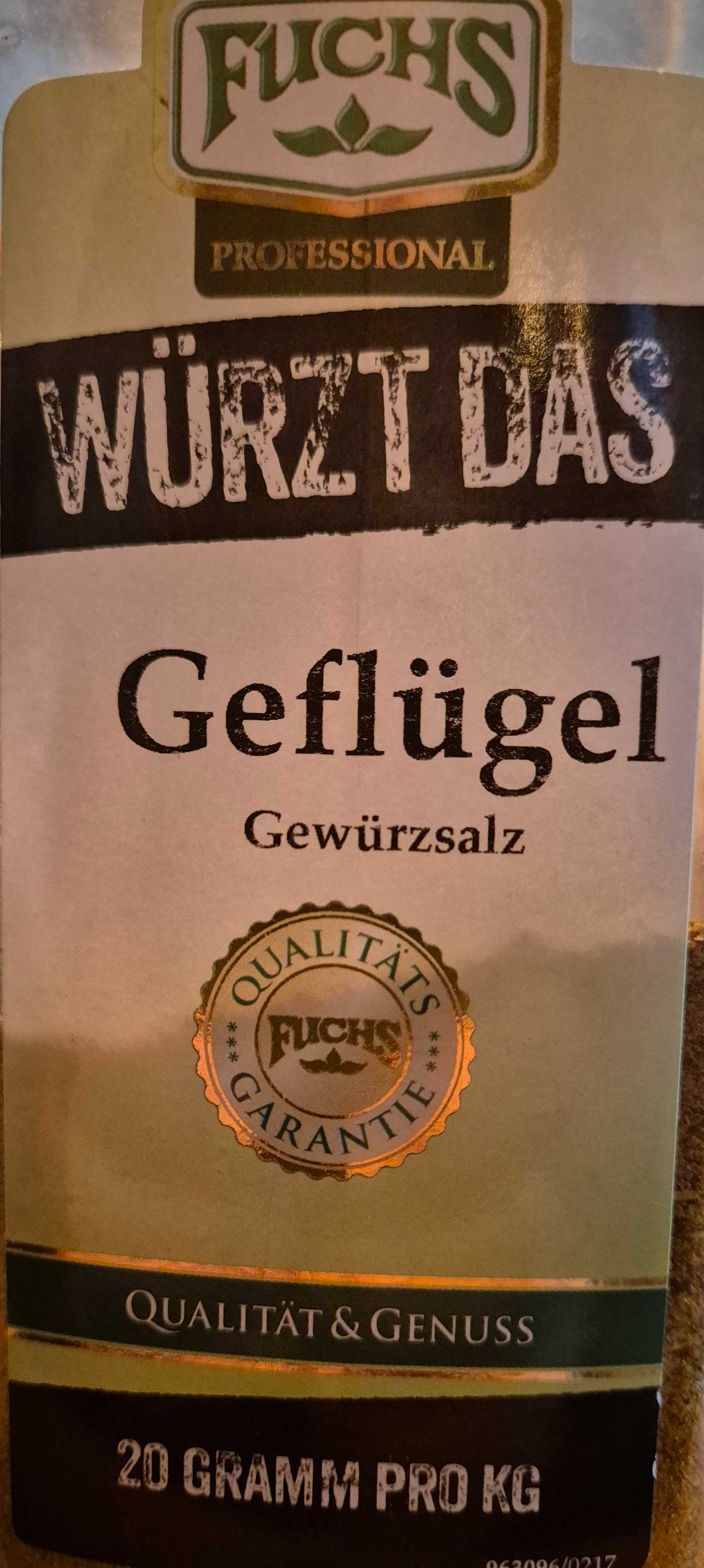 Geflügel Würzsalz