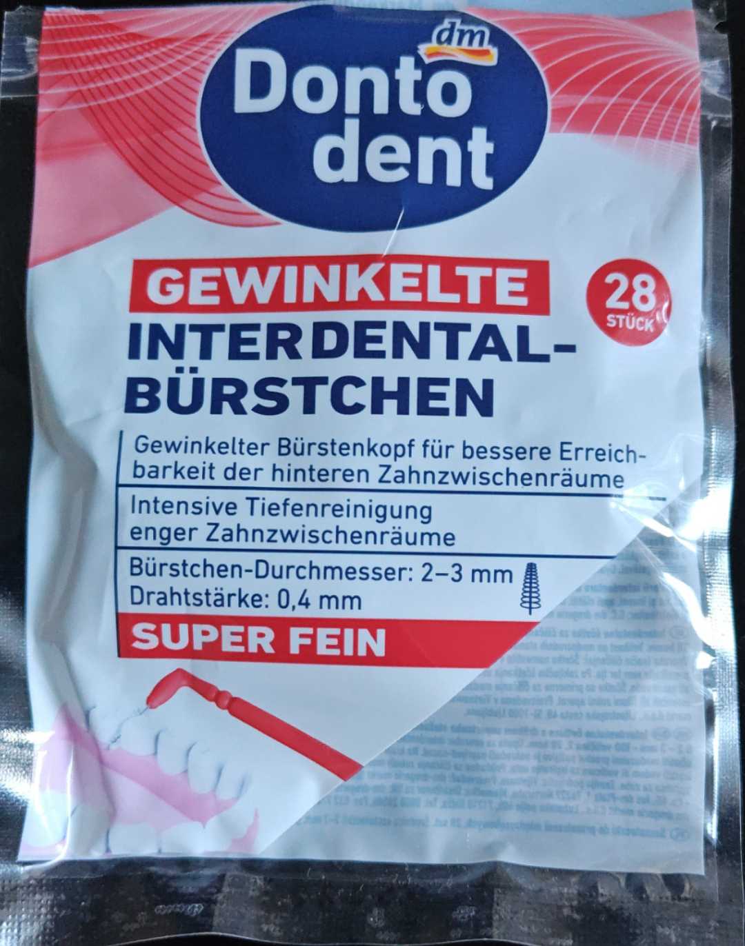 Interdental Bürstchen gewinkelt DM 2-3 mm