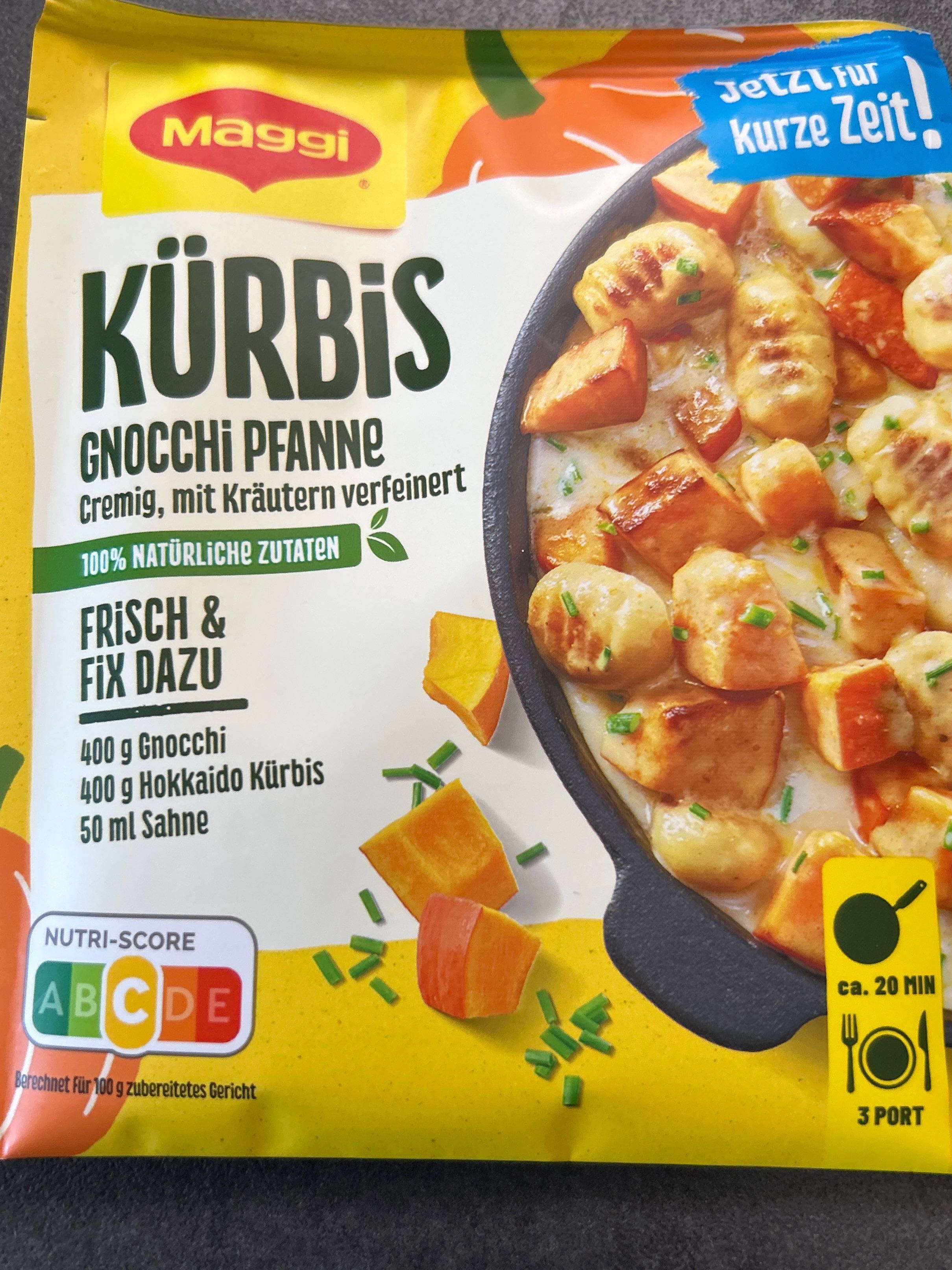 Kürbis  Gnocci - Pfanne