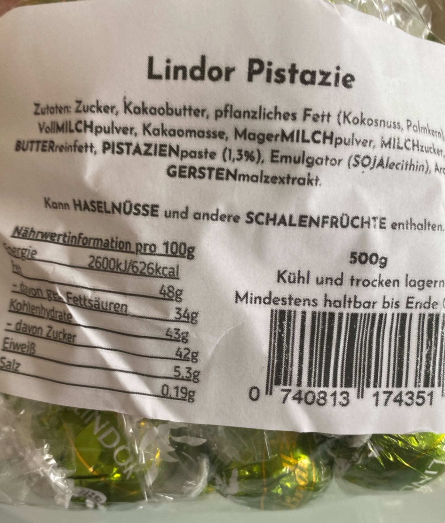 Lindor Pistazie