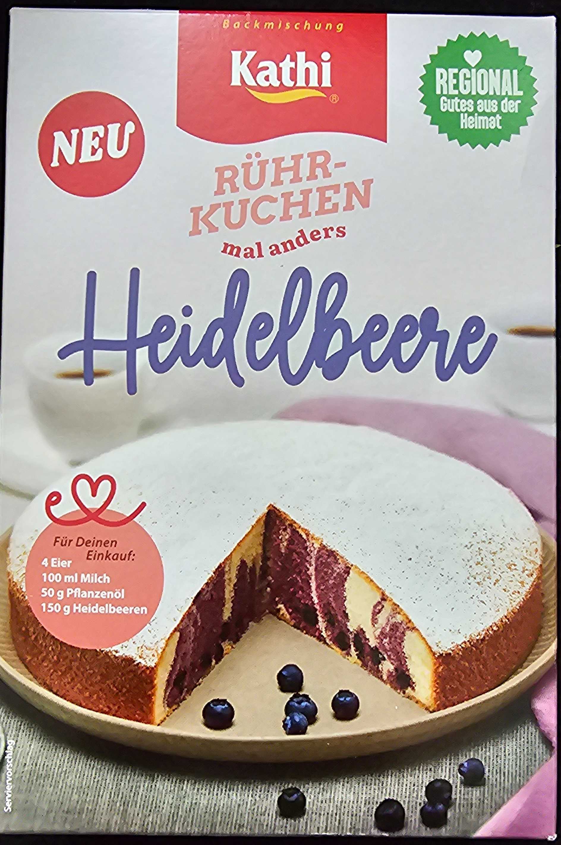Rührkuchen Heidelbeeren