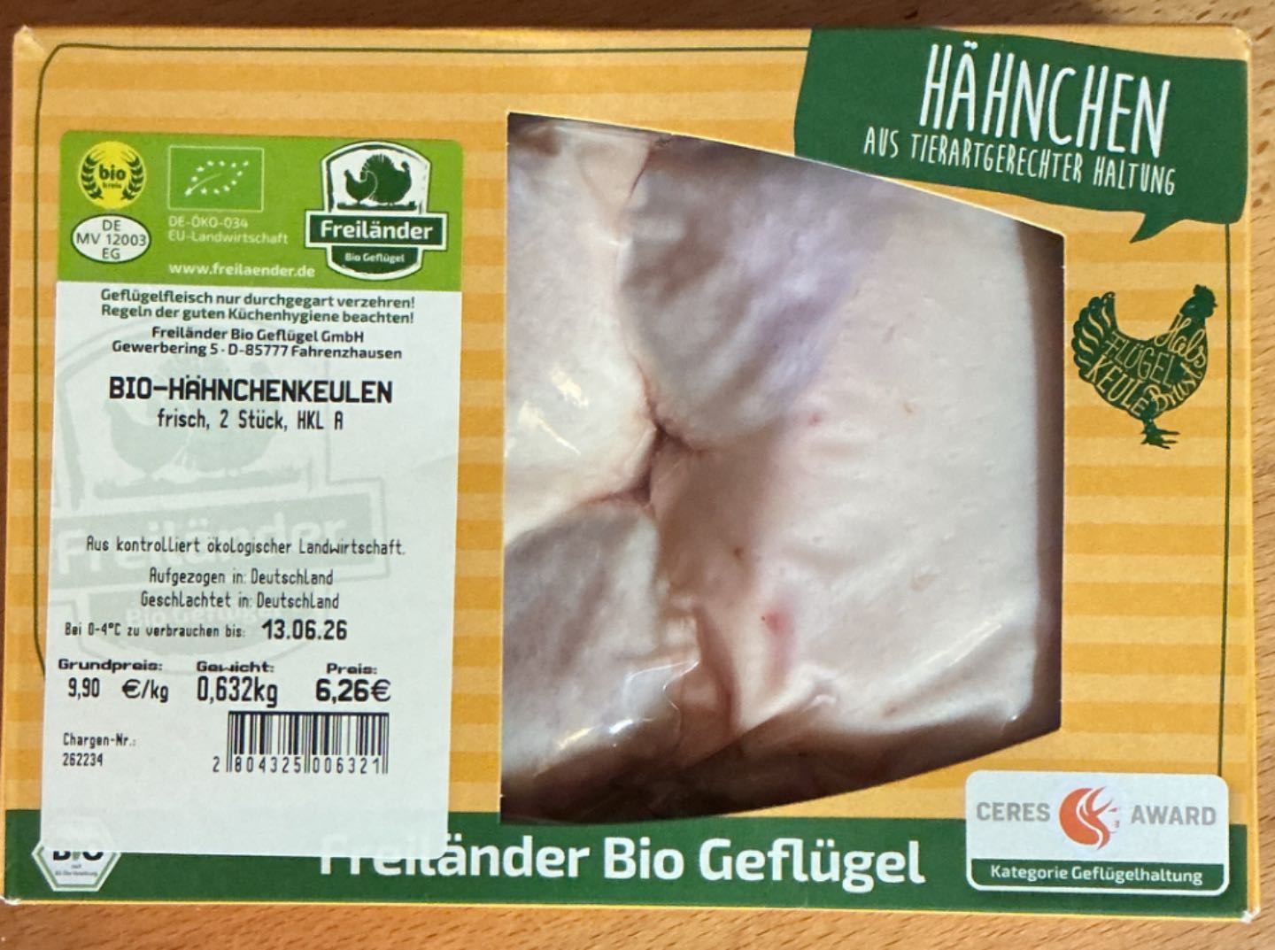 Bio Hähnchenkeulen