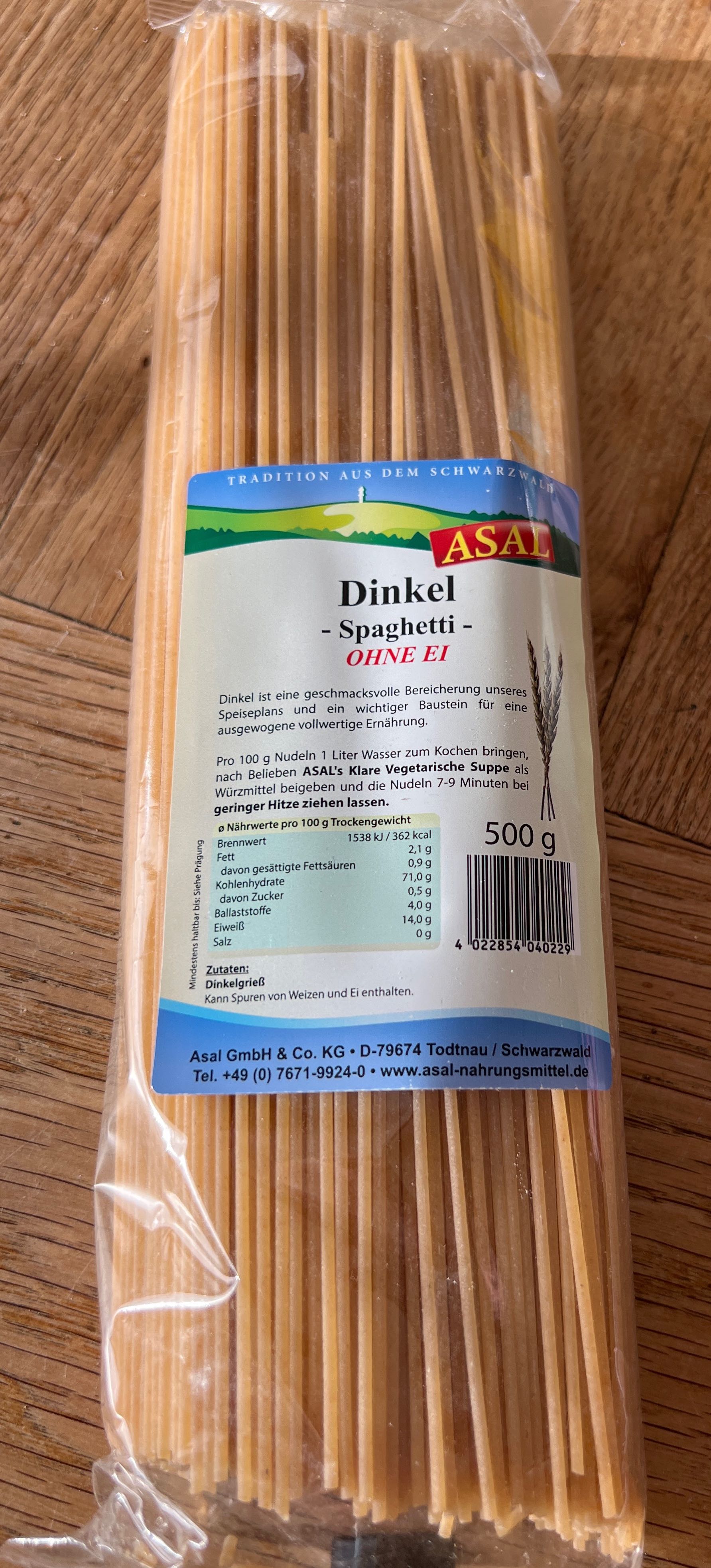 Dinkel-Spaghetti
