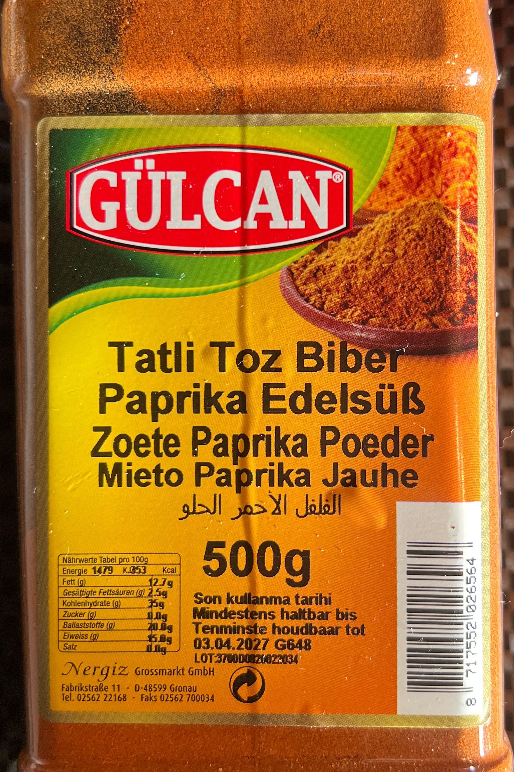 Paprika Edelsüß