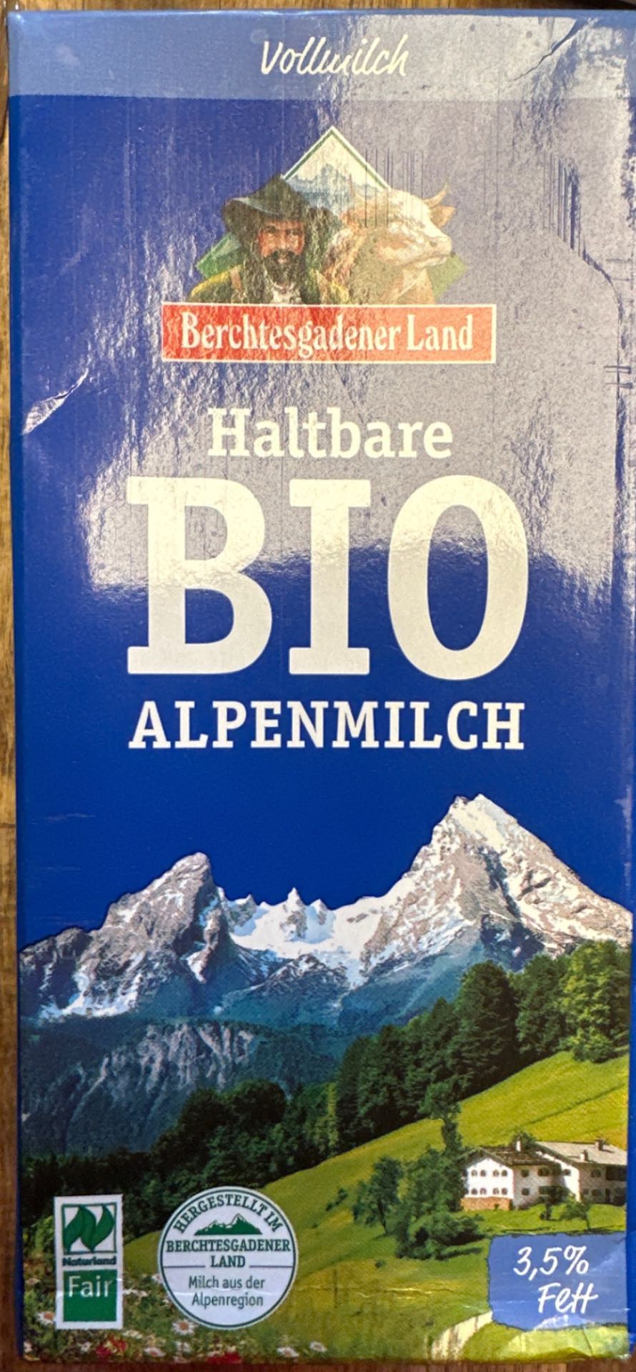 Haltbare Bio Alpenmilch