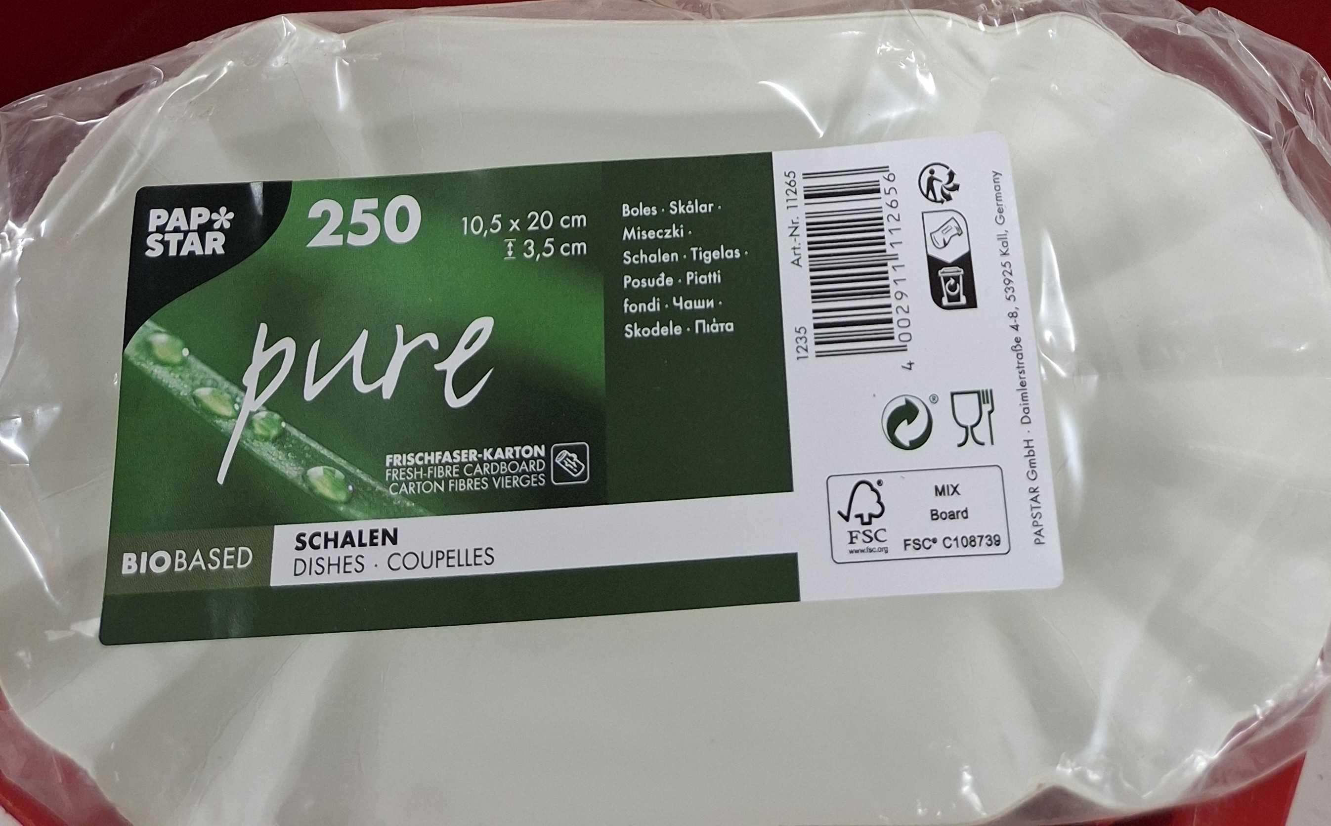 Würstchenschalen pappe
