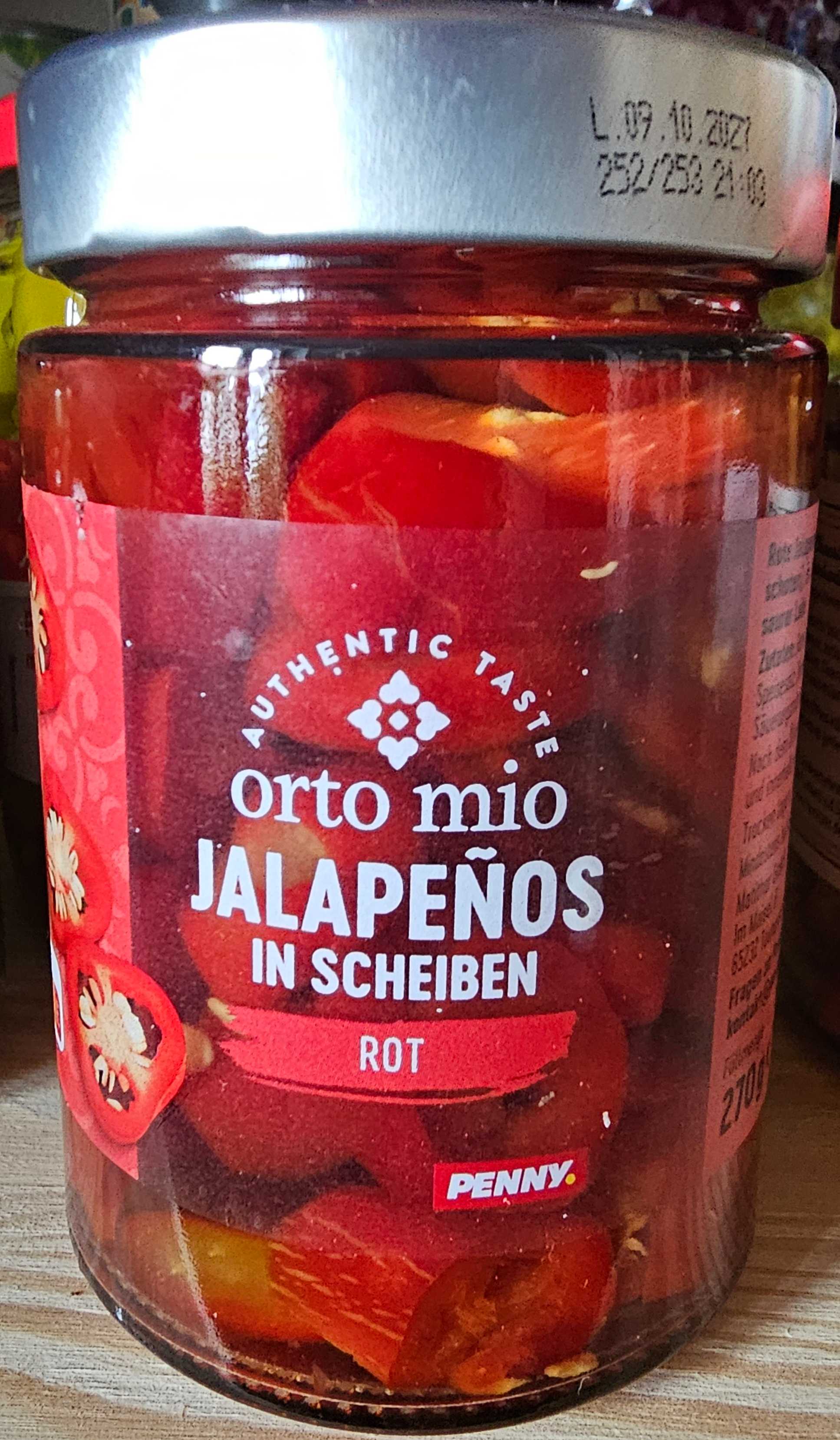 Jalapeños in Scheiben (rot)