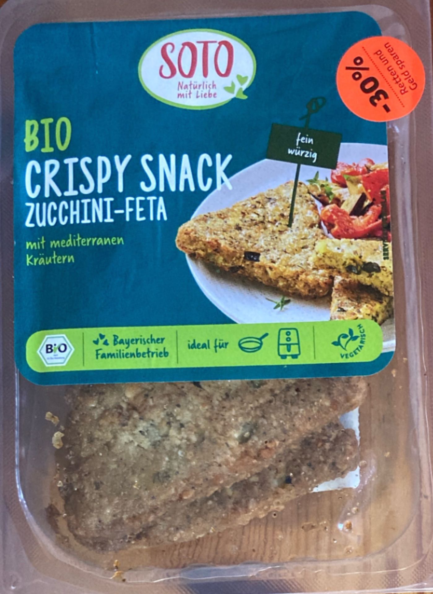 Crispy Snack "Zucchini-Feta", SOTO