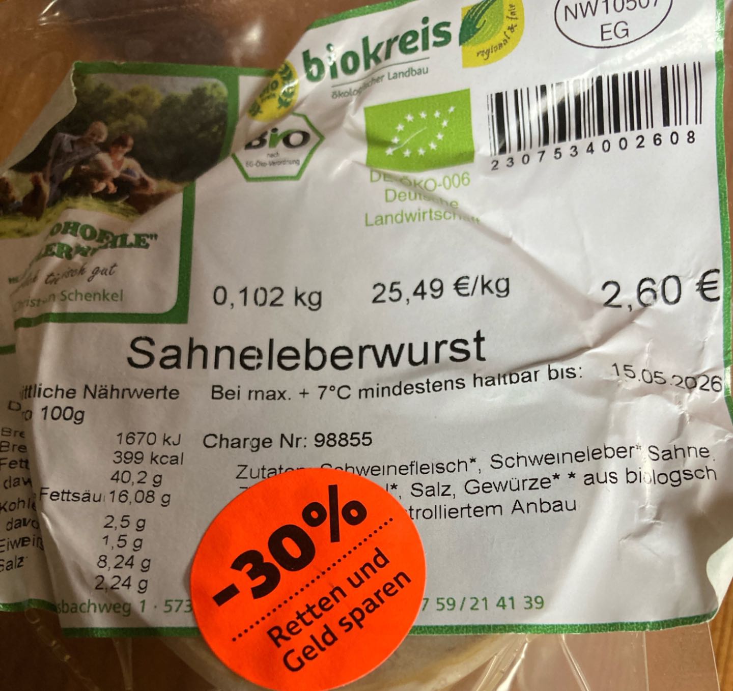 Sahneleberwurst, Kapplermühle