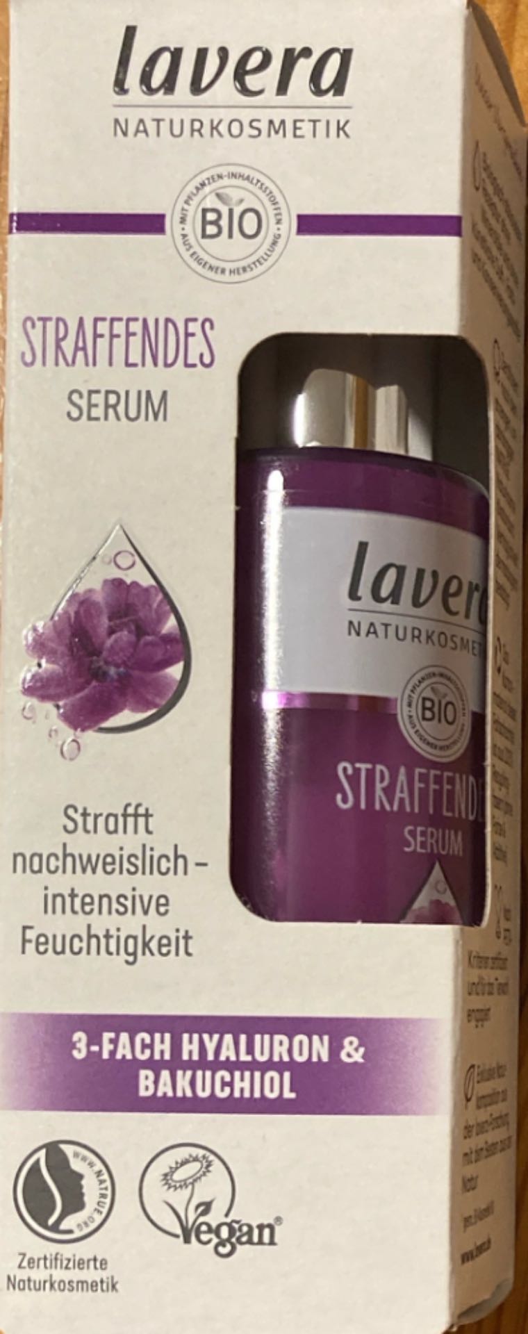 Straffendes Serum, lavera
