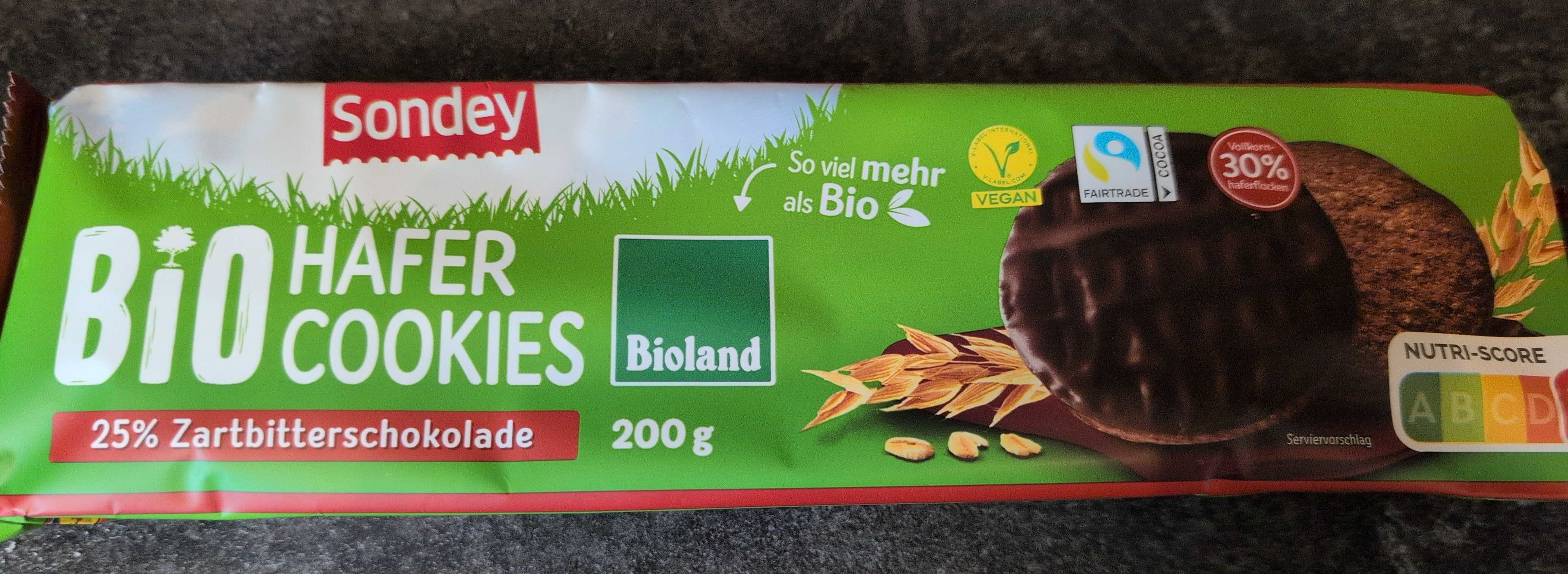 Hafer Cookies Zartbitterschokolade 