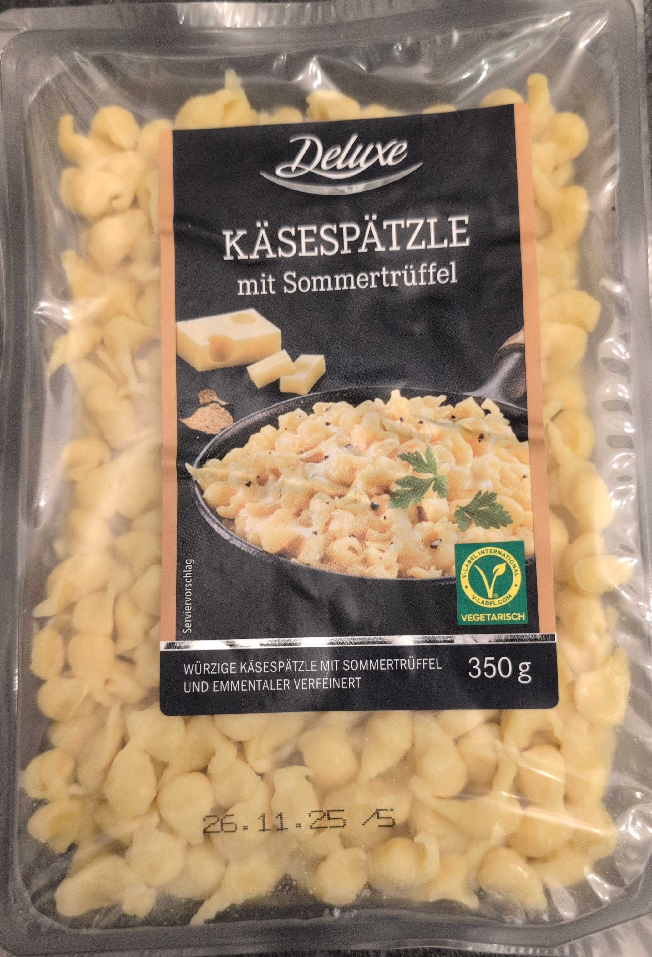 Käsespätzle mit Sommertrüffel