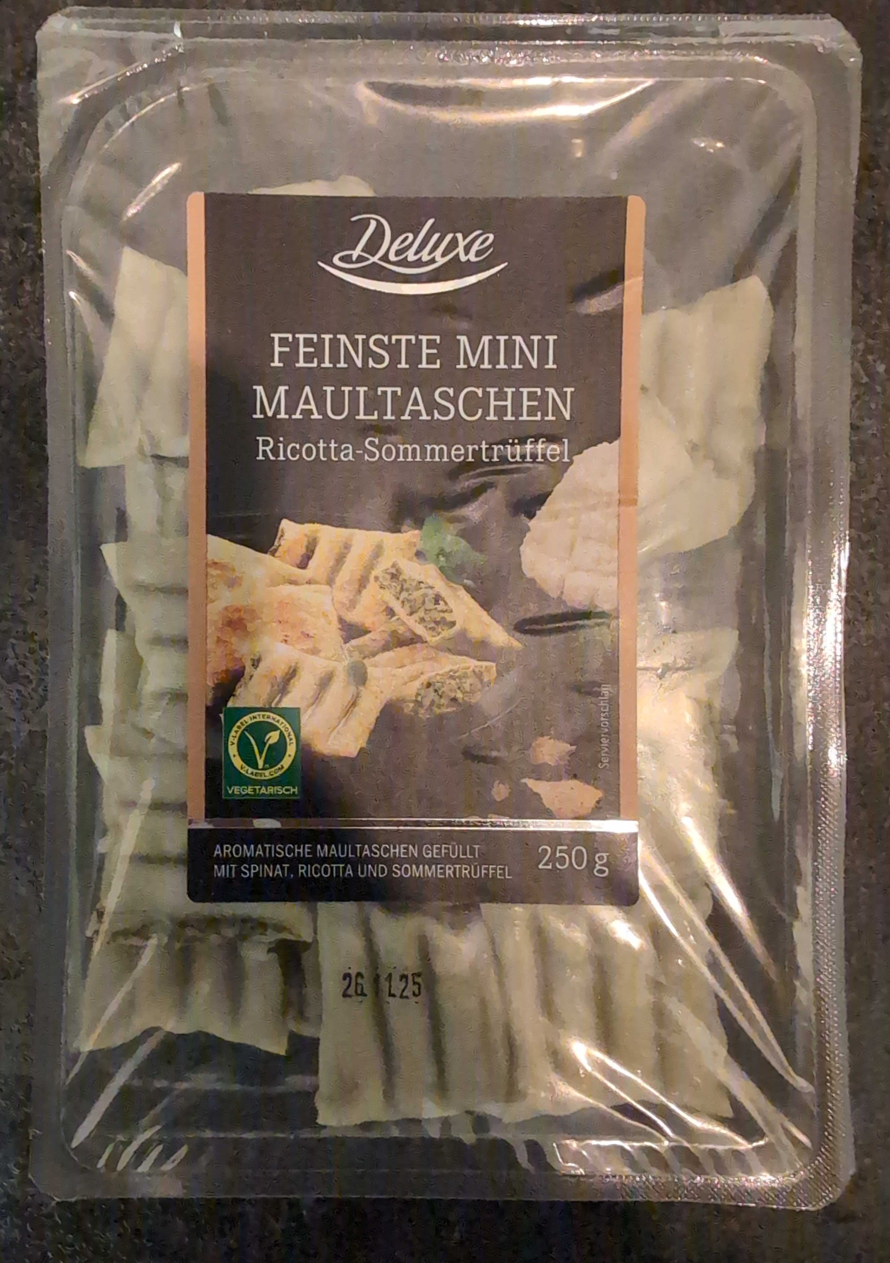 FeinstenMini Maultaschen Ricotta-Sommertrüffel