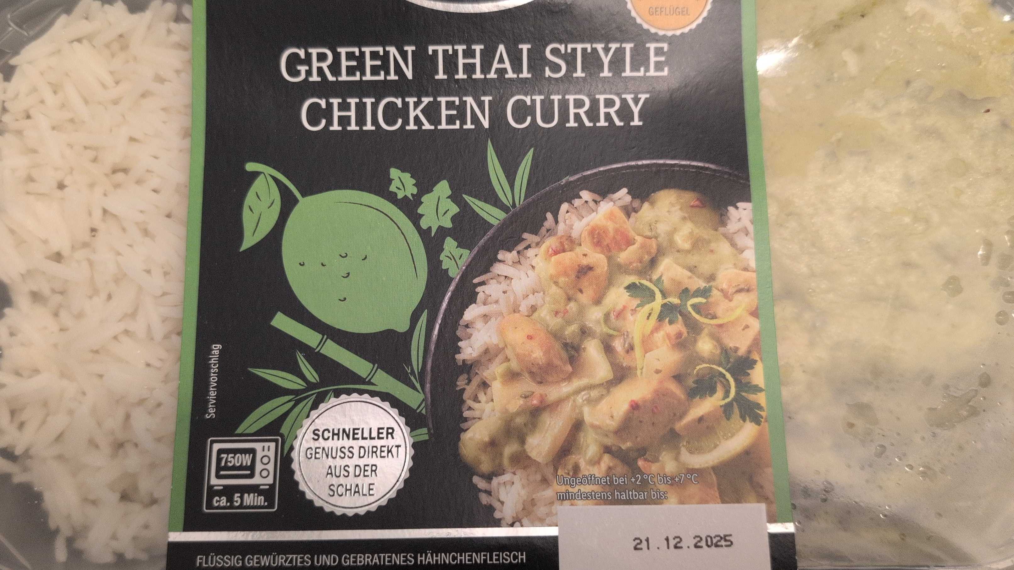 Green Thai Style Chicken Curry