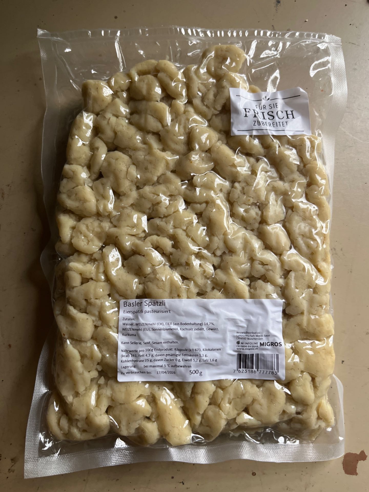 Basler Spätzli (Knöpfli)