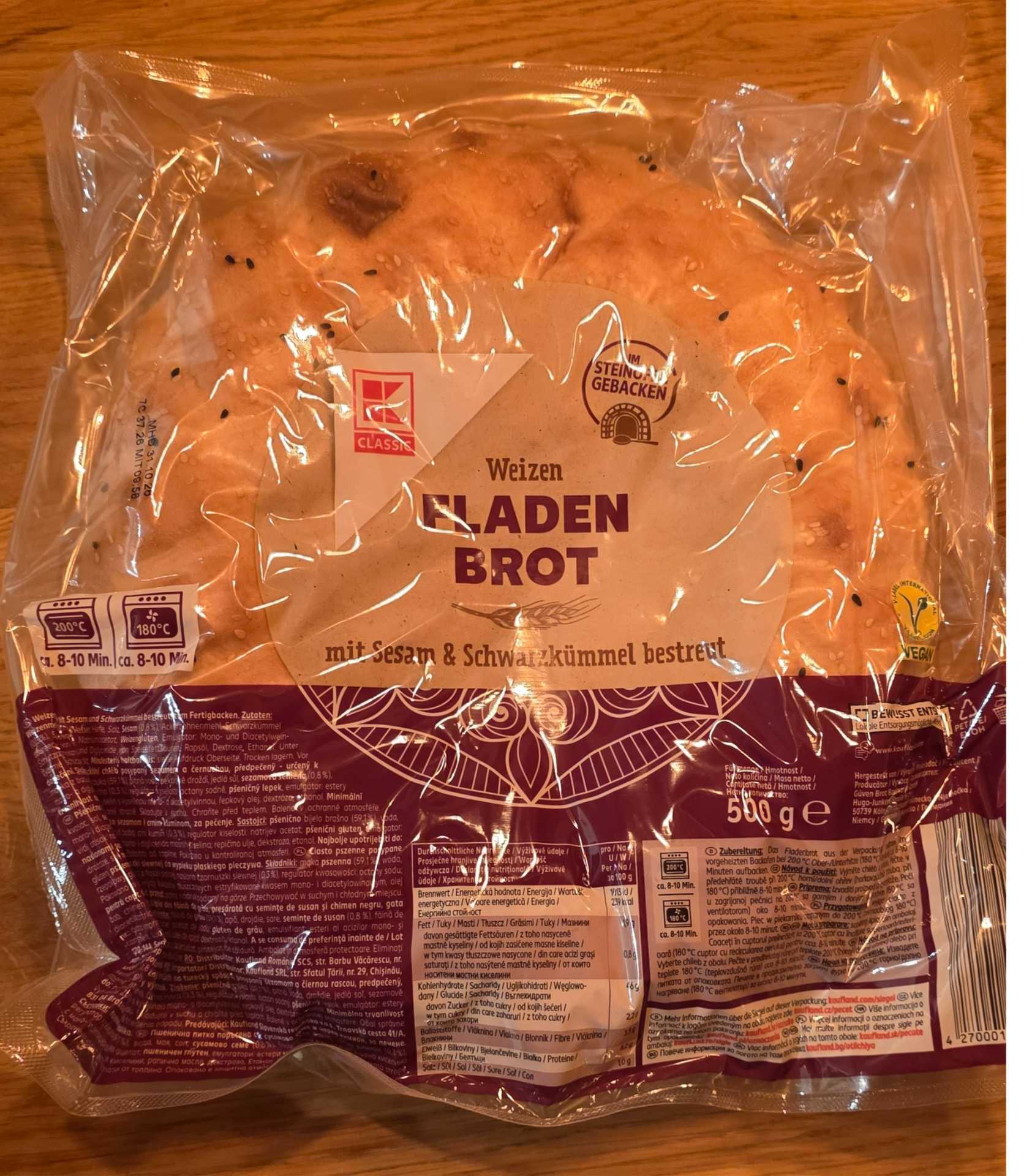 Weizen Fladenbrot