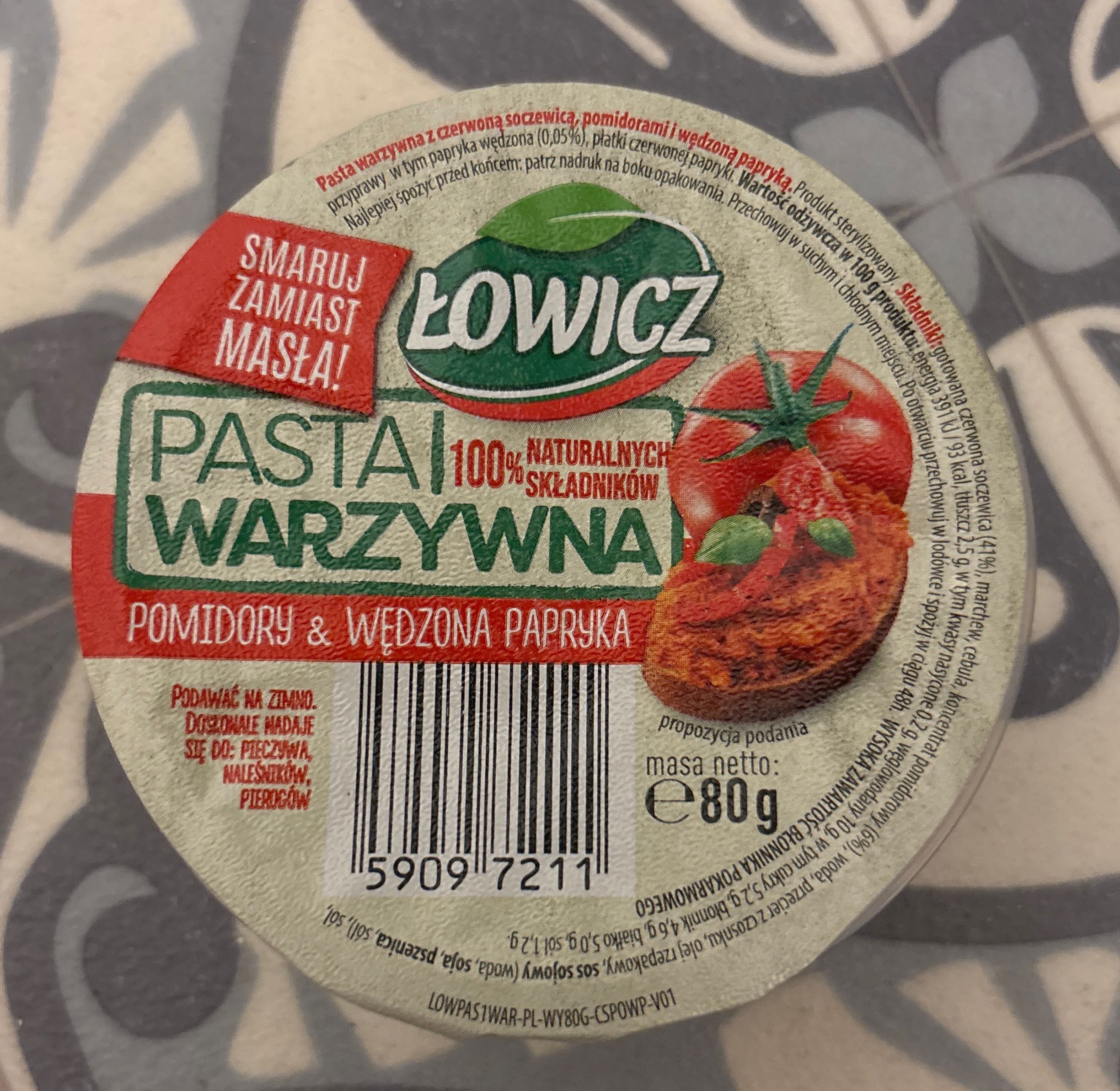Pasta warzywna