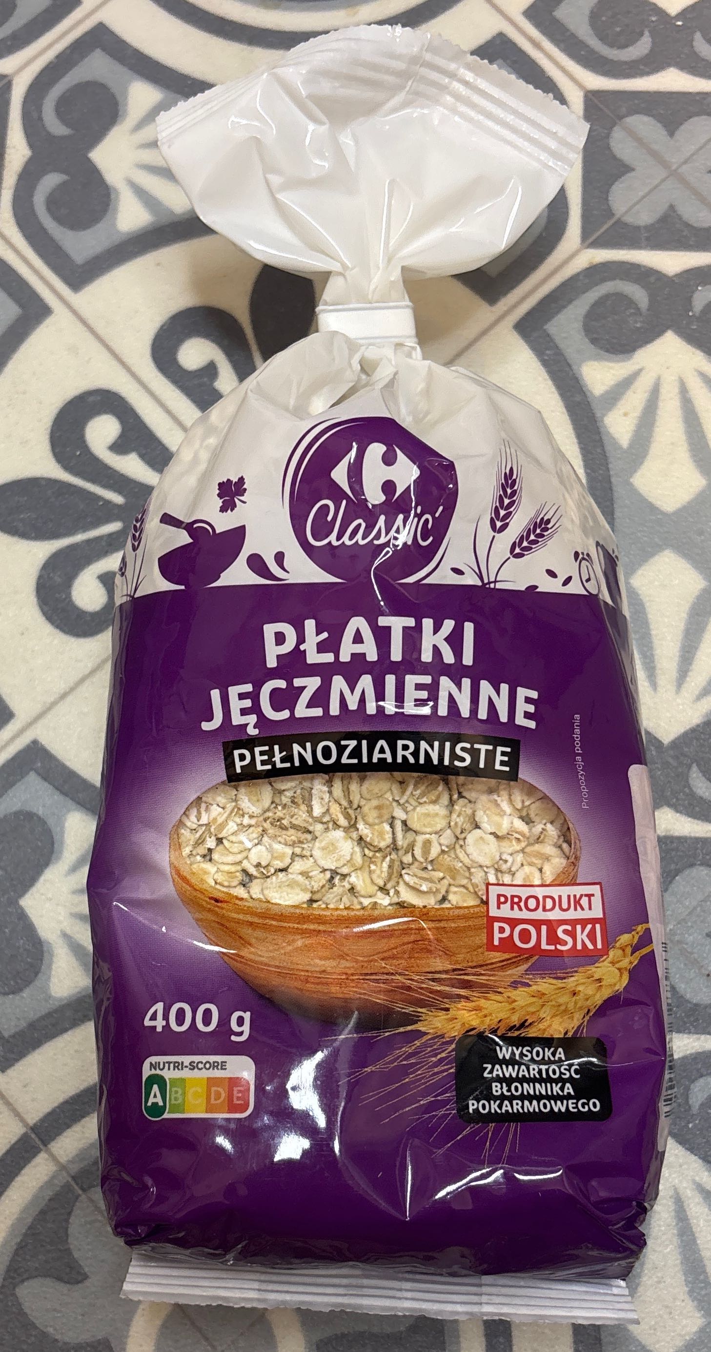 Płatki jęczmienne pełnoziarniste