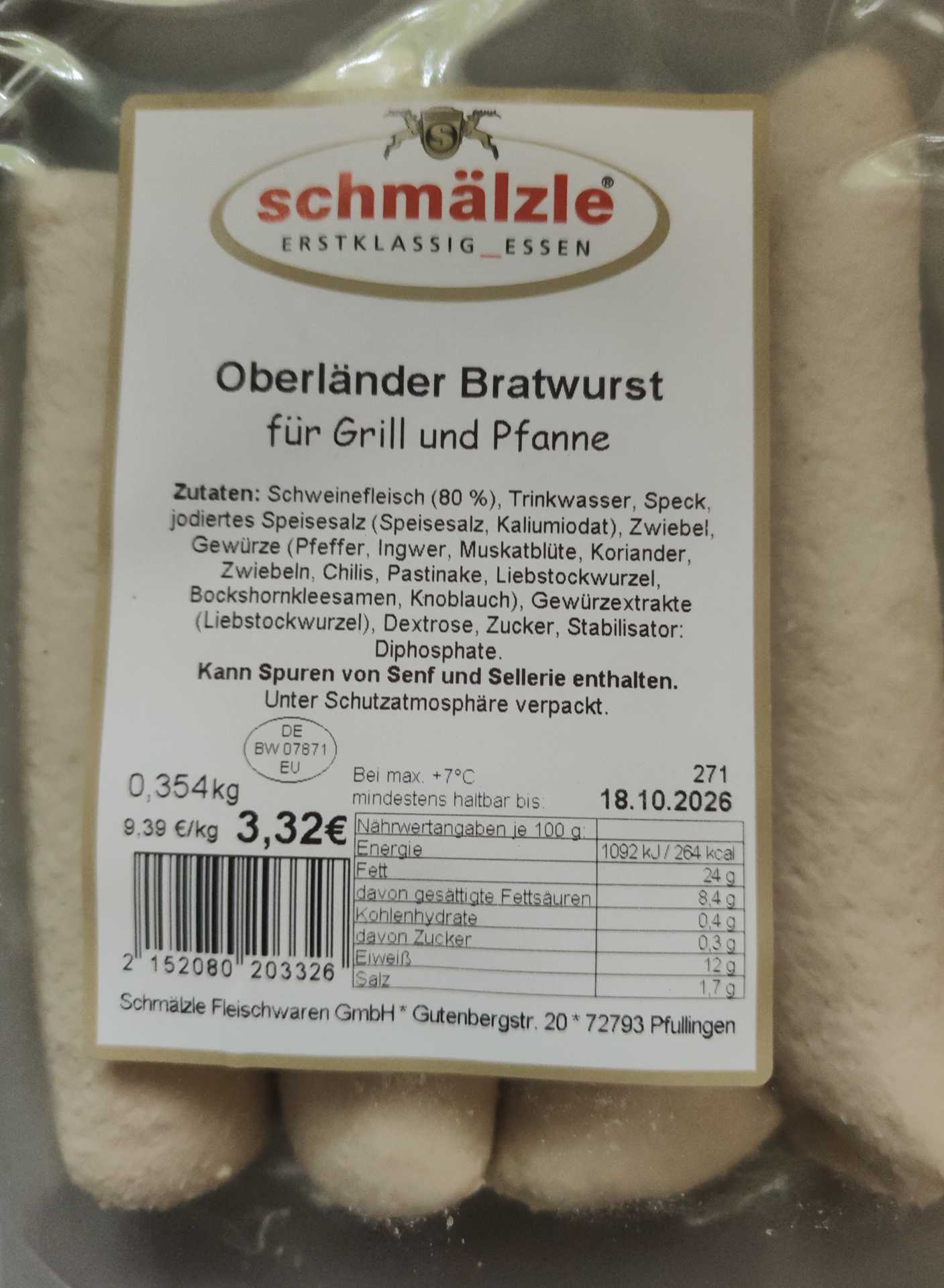 Oberländer Bratwurst