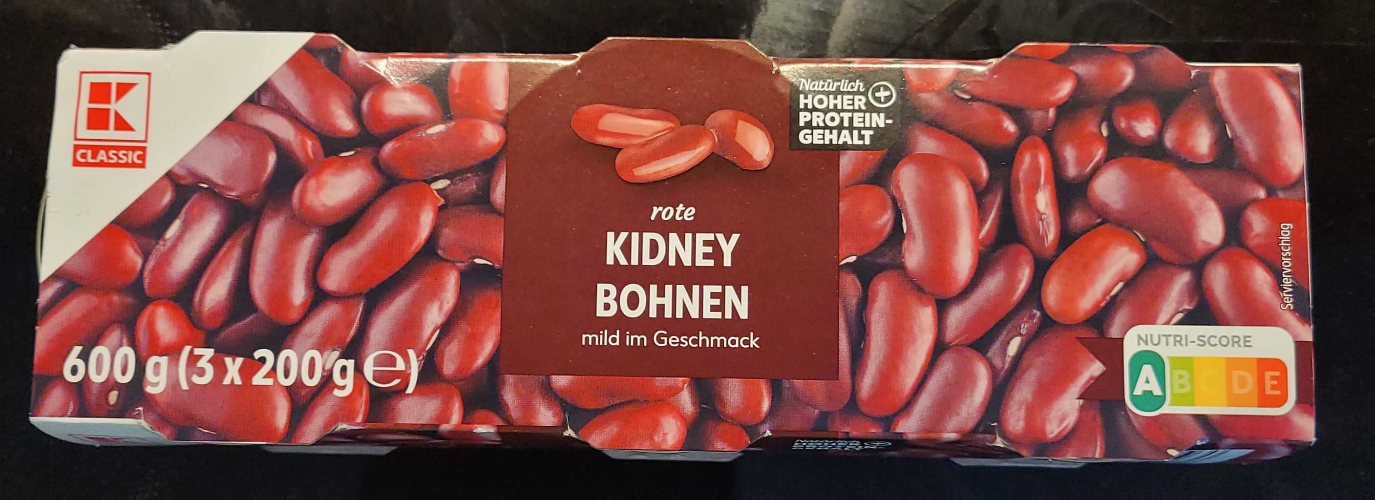 Rote Kidney Bohnen
