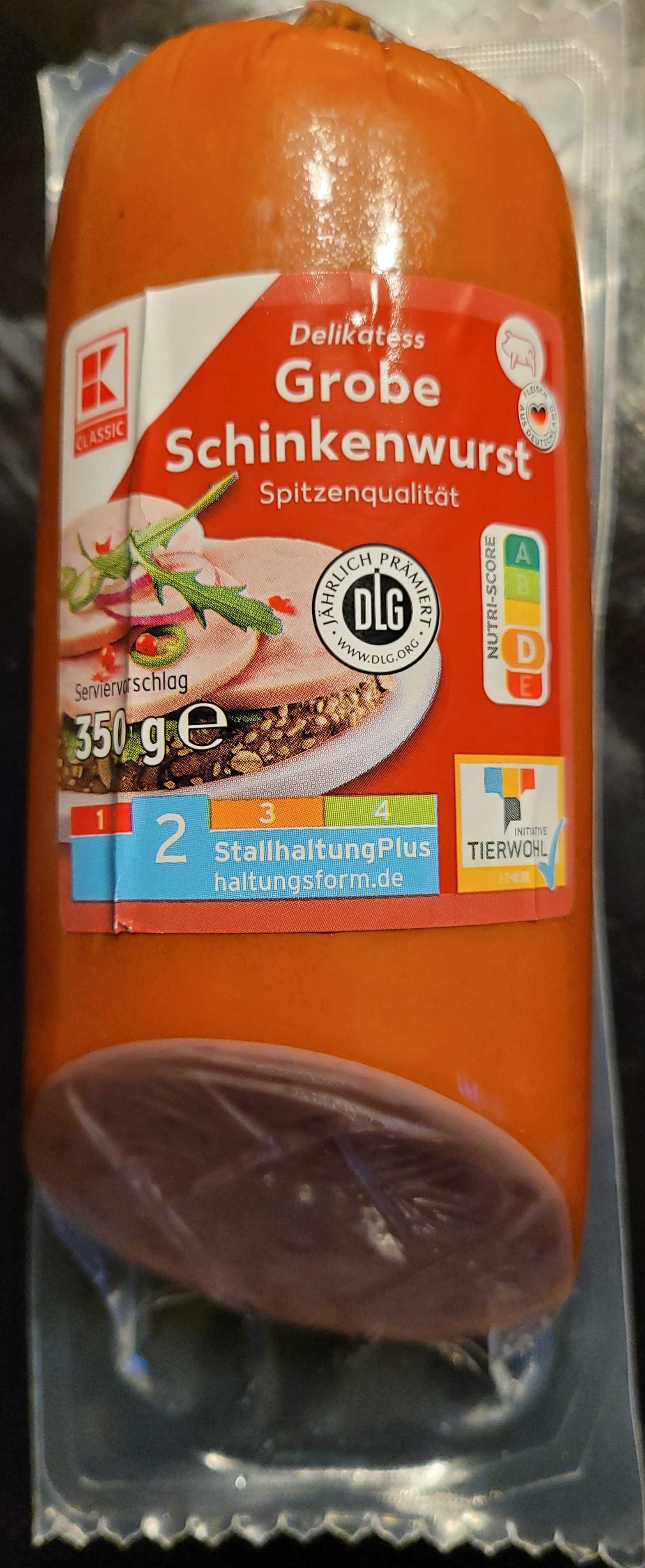 Delikatess Grobe Schinkenwurst