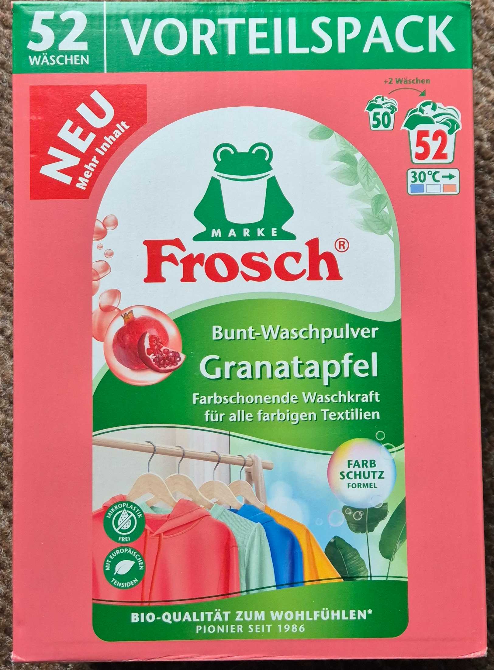 Frosch Buntwaschpulver Granatapfel