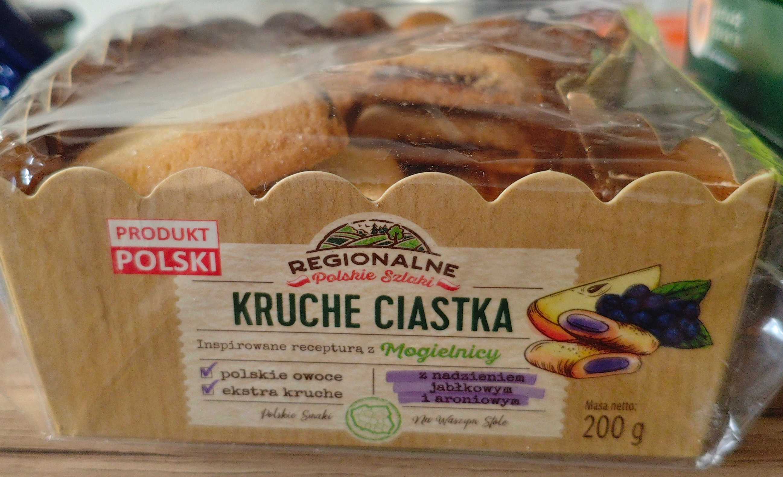 Kruche ciastka z nadzieniem jabłkowym i aroniowym