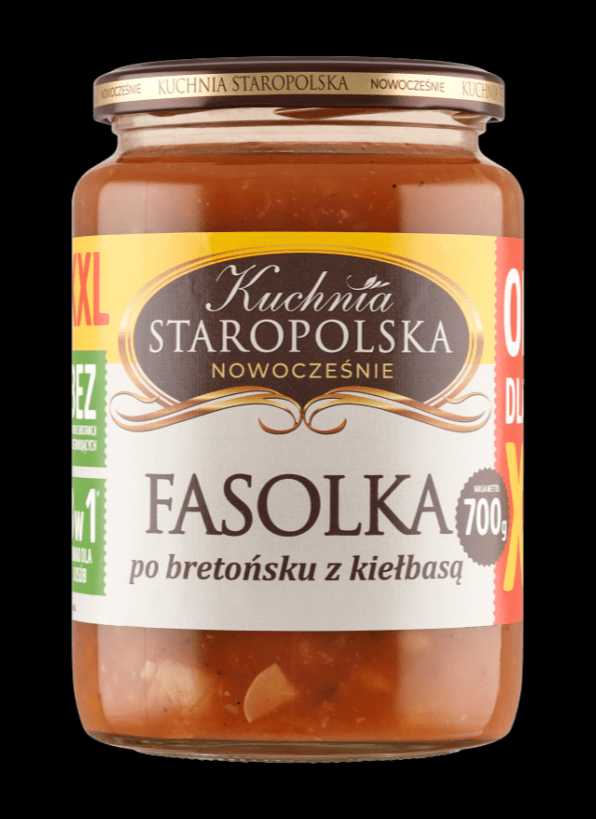 Fasolka po bretońsku z kiełbasą