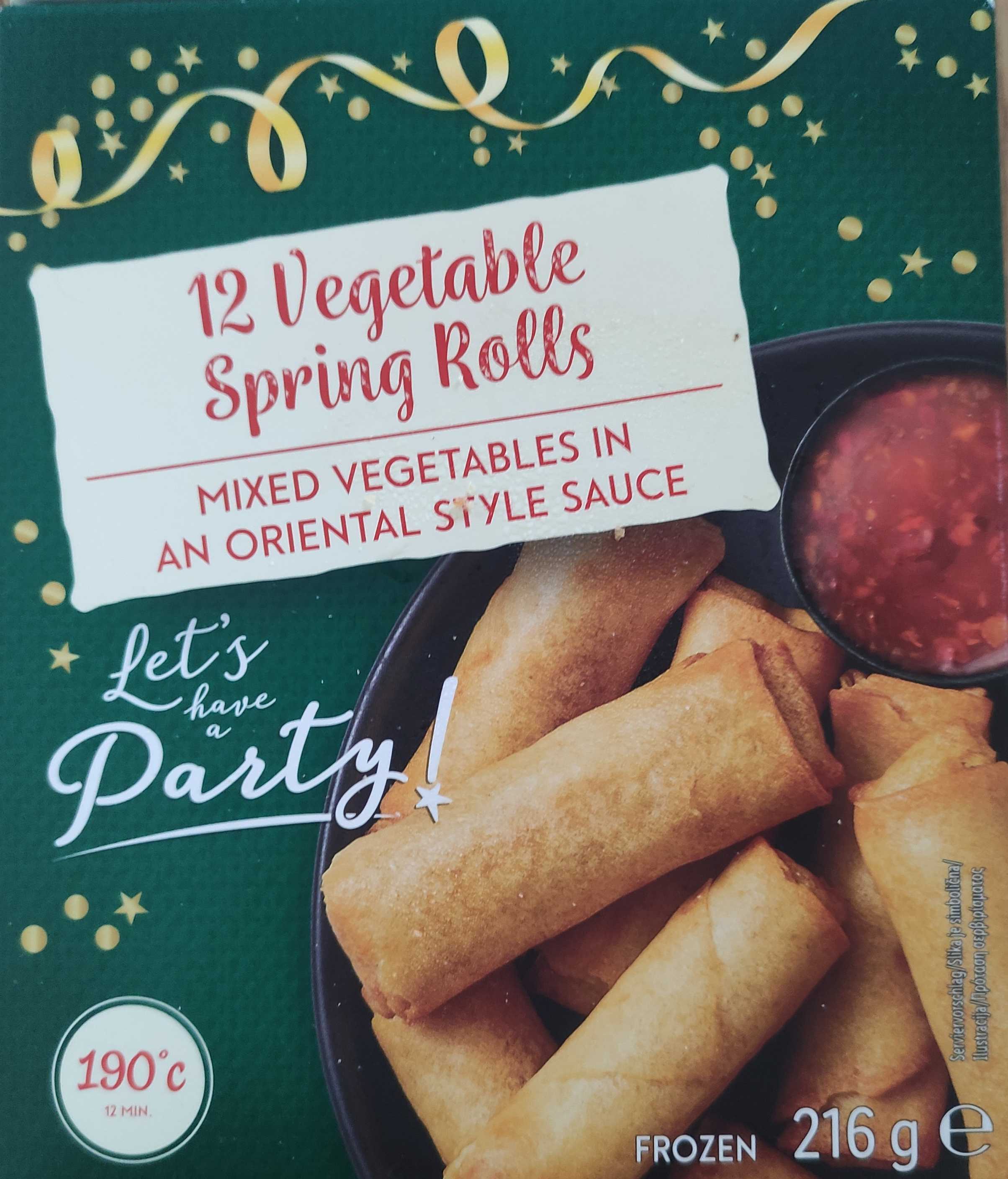 Spring Rolls - 12 Vegetable