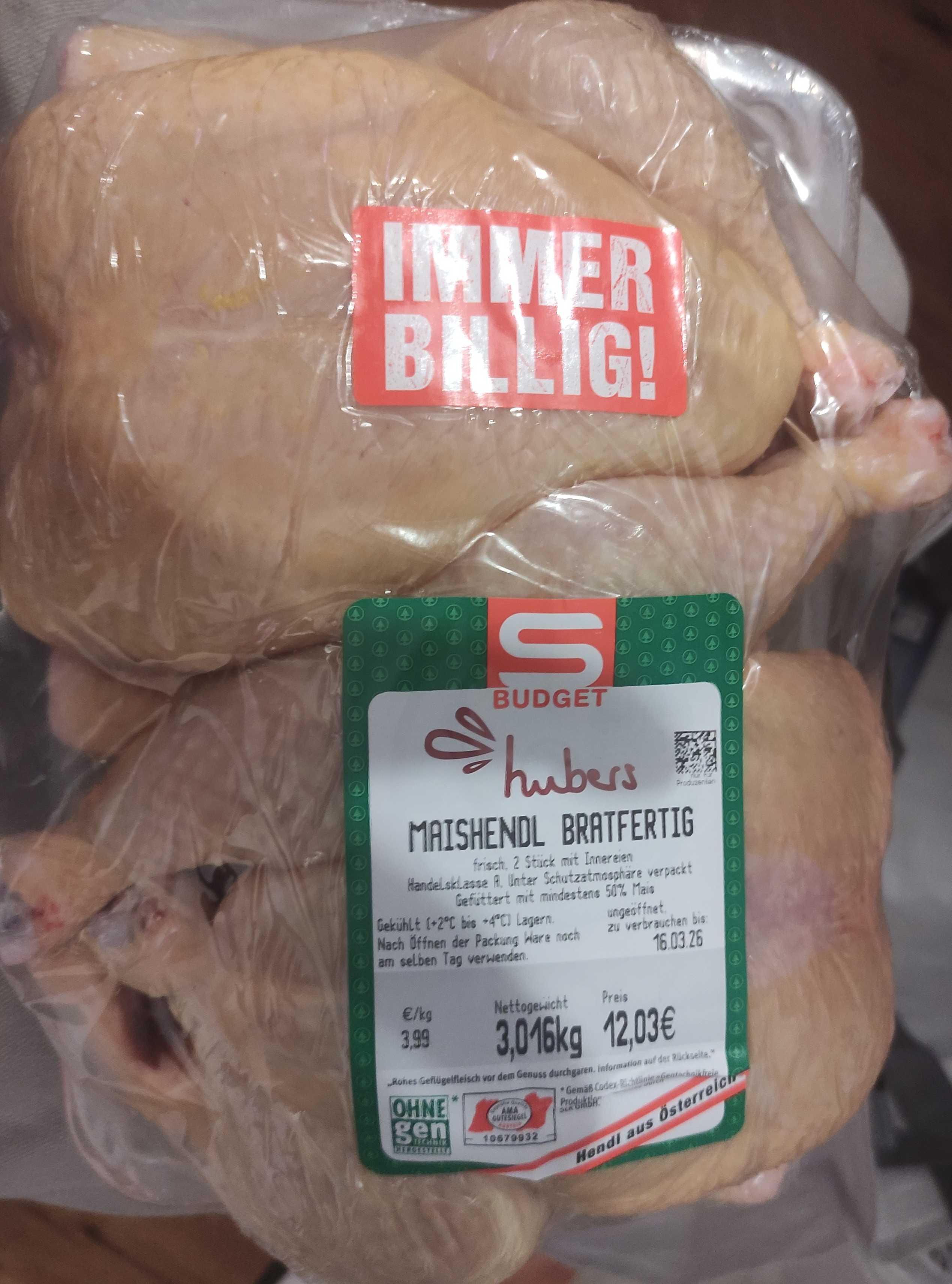 Maishwndl Bratfettig