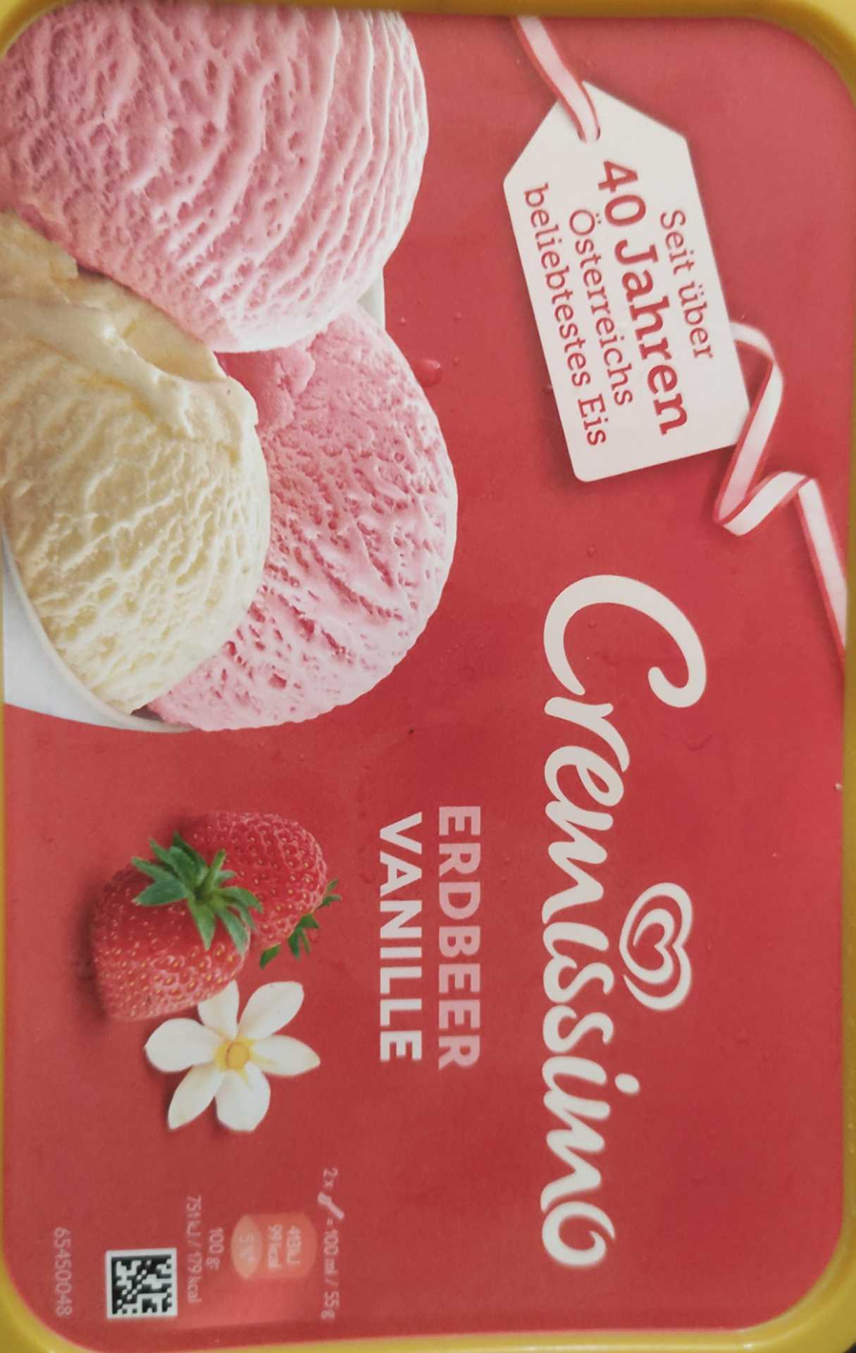 Eis - Erdbeer Vanille