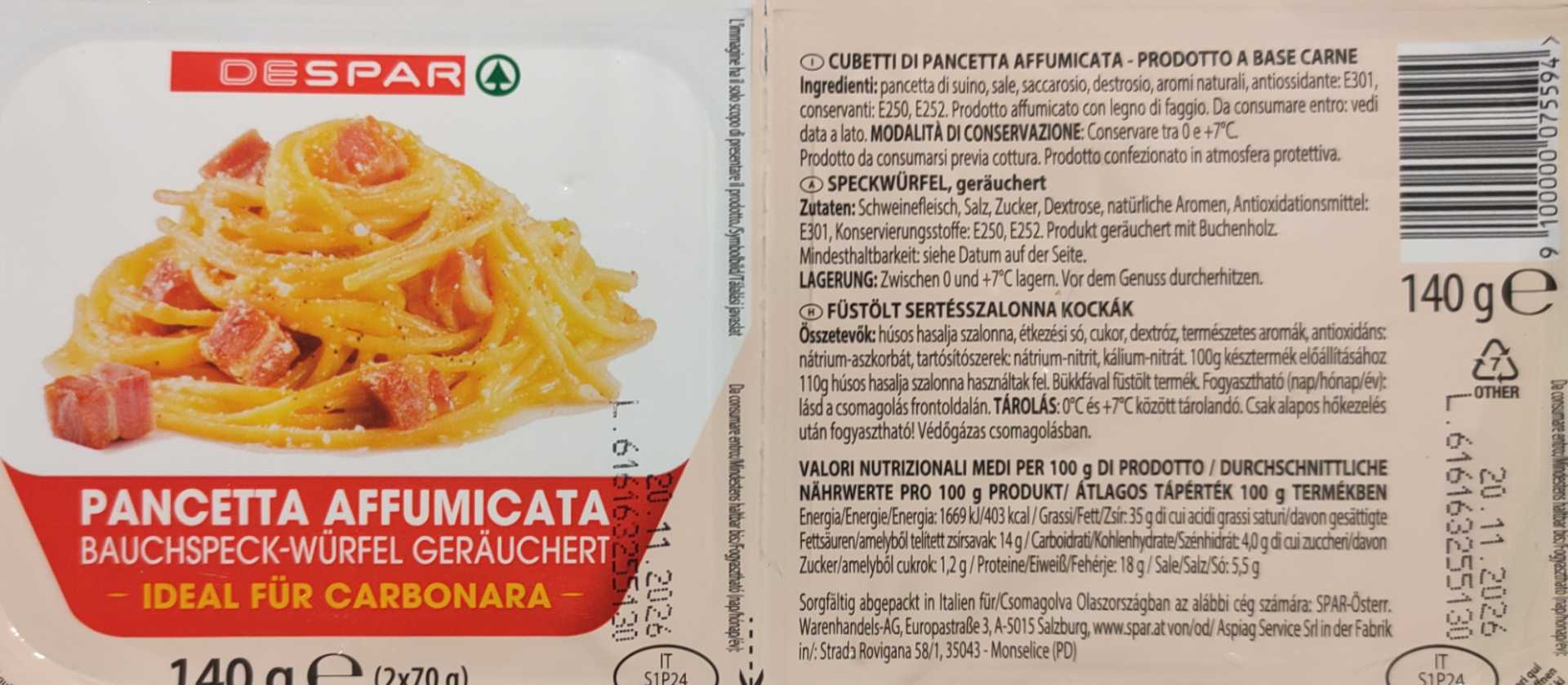 Pancetta Affumicata