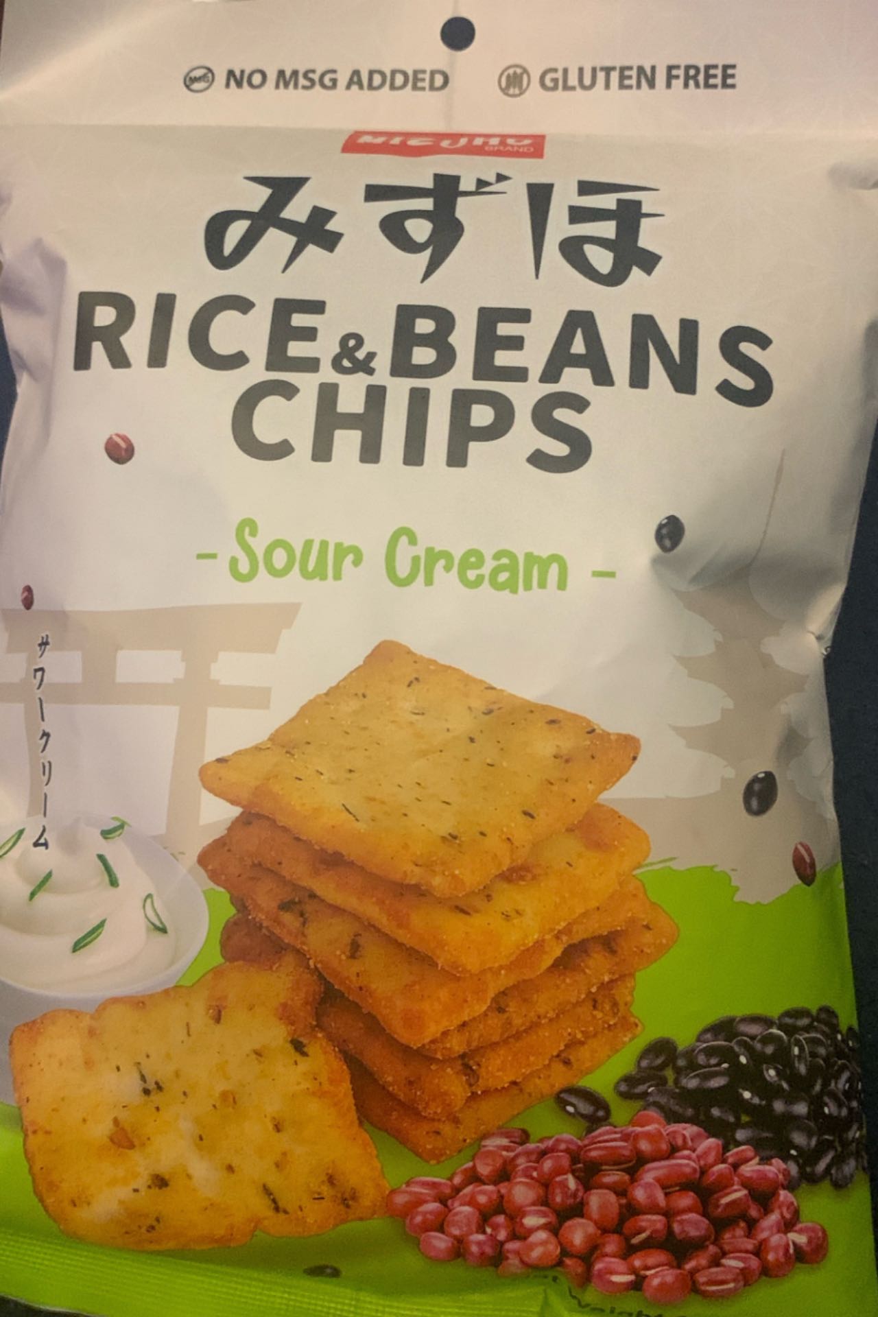Rice & beans chips sour cream