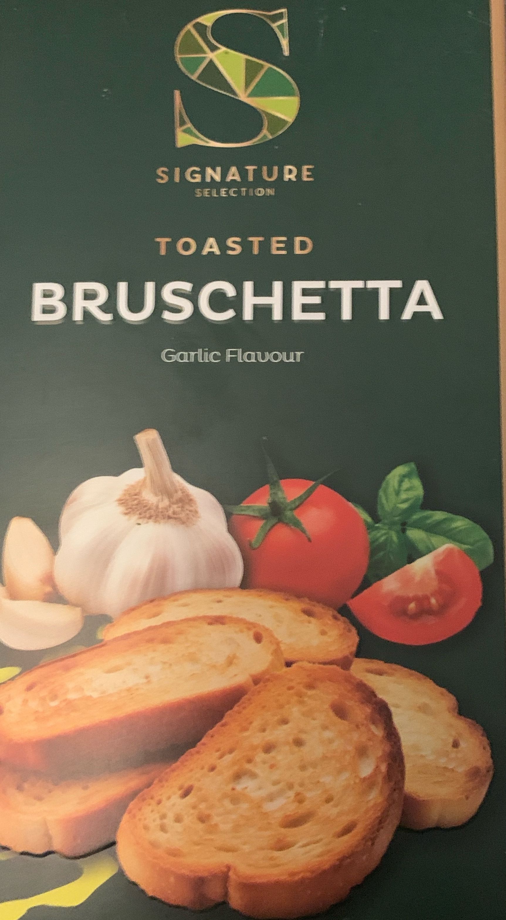 Toasted bruschetta garlic