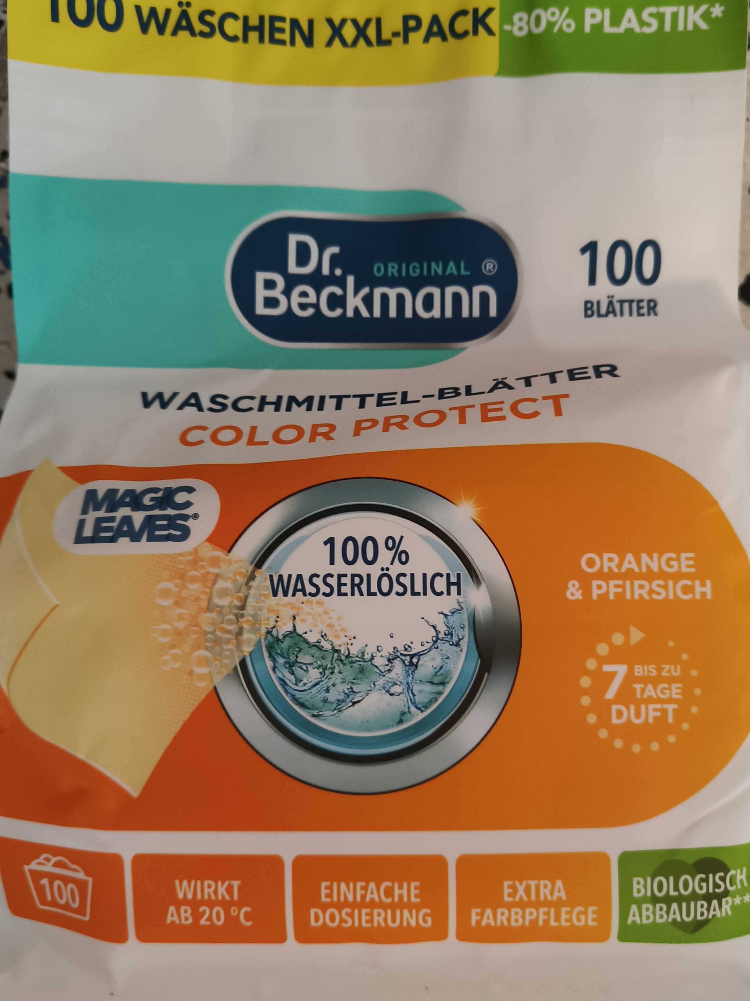 Waschmittelblätter Color Protect Orange & Pfirsich