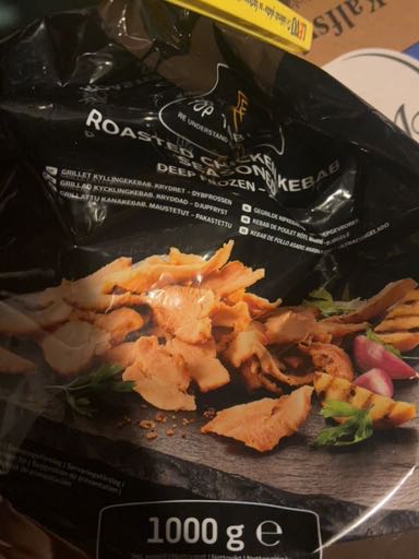 Roasted chicken kebab