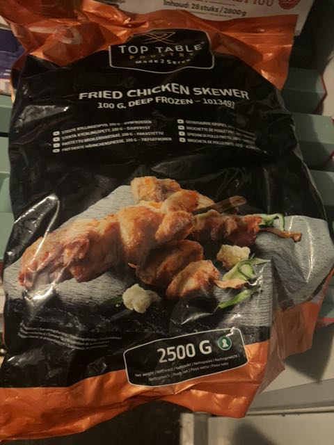 Fried chicken skewer