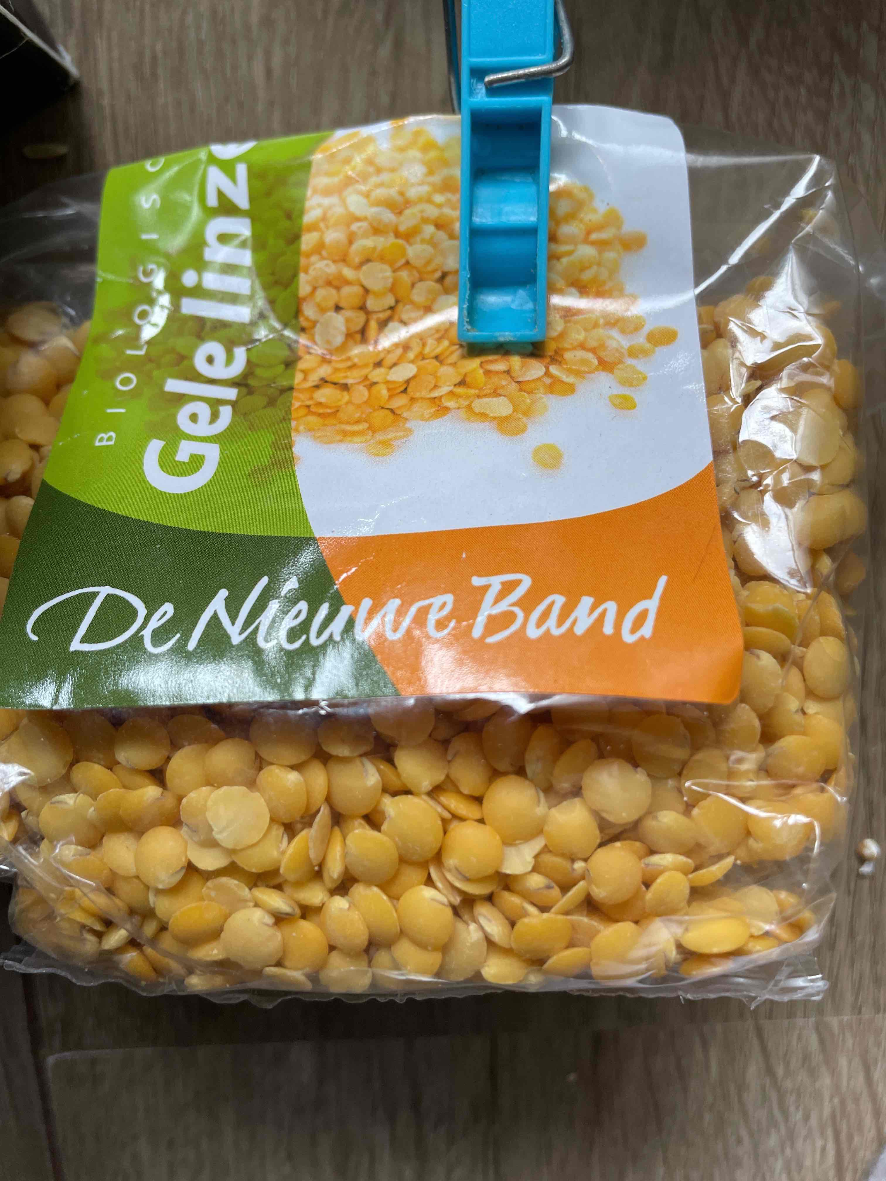 Gele linzen biologisch