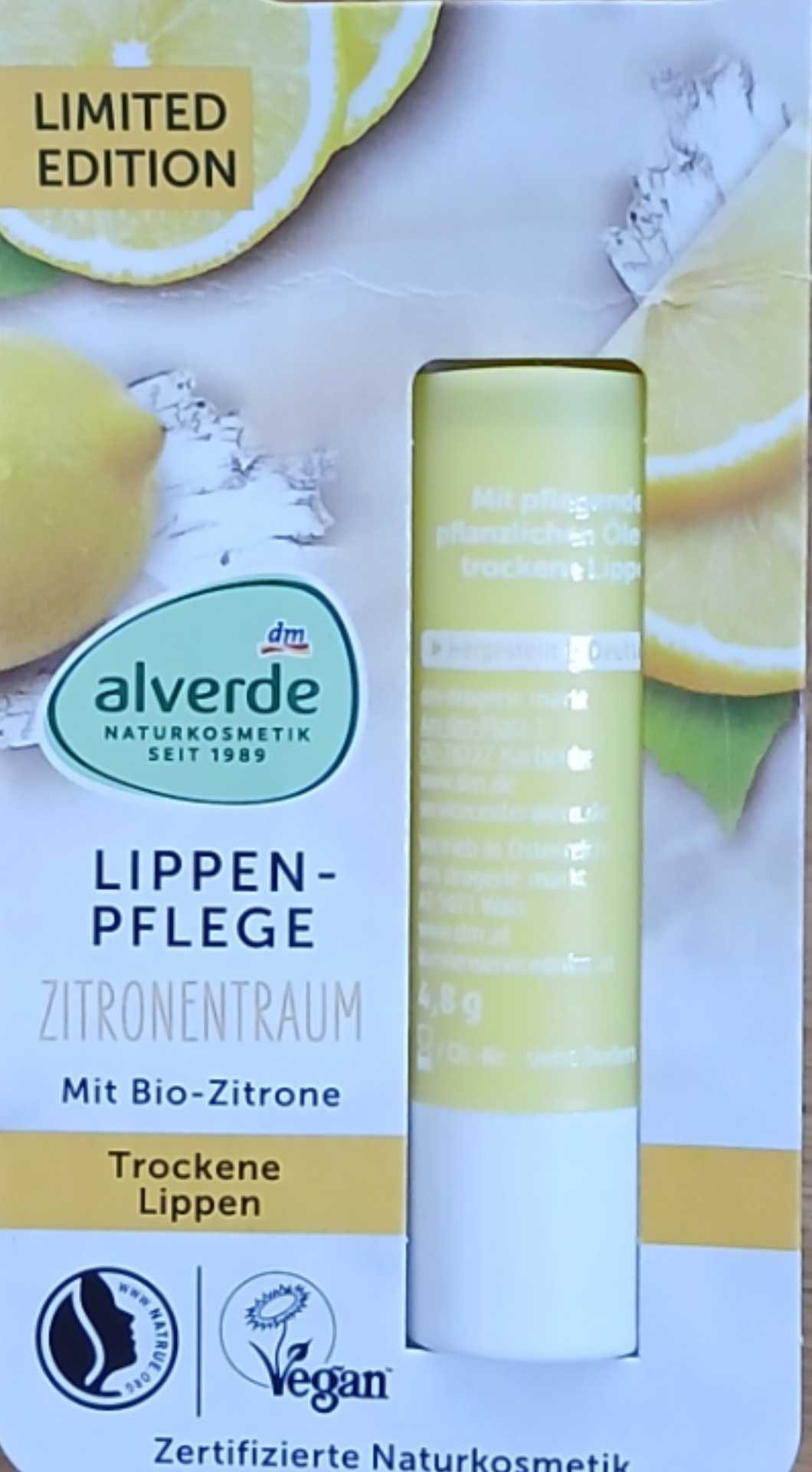 Lippenpflege Zitronentraum