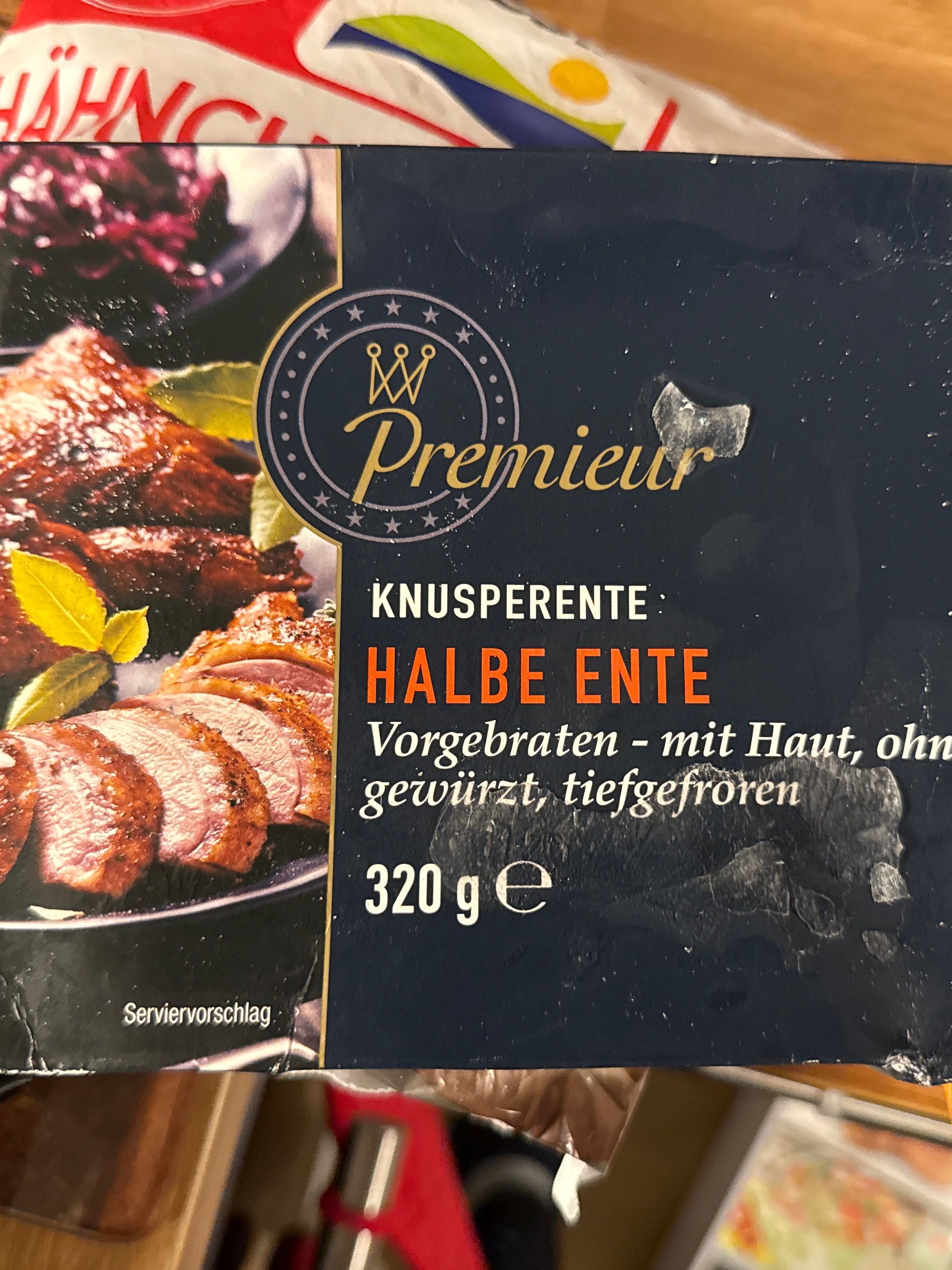 Knusperente Halbe Ente