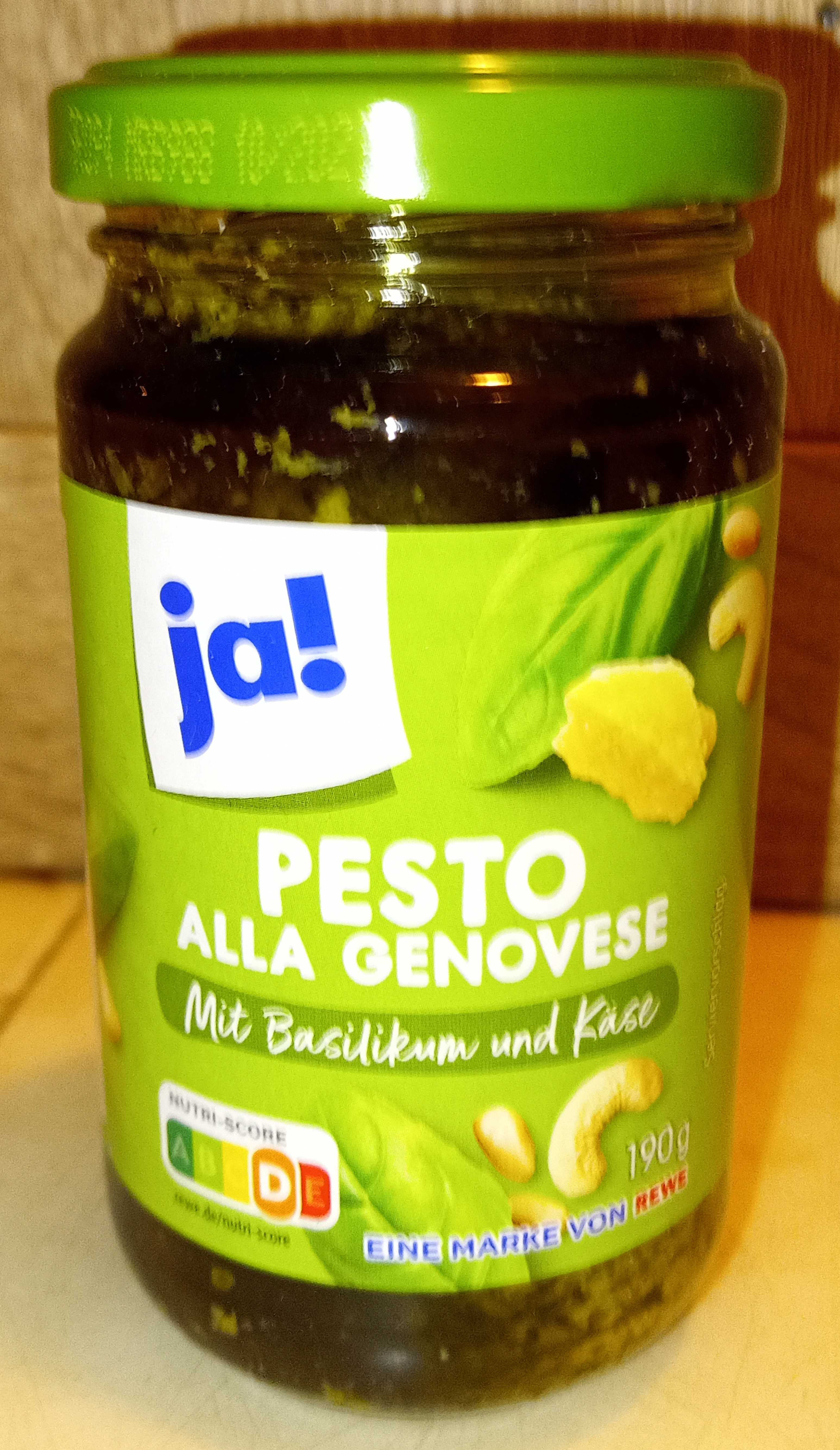 Pesto alla Genovese Basilikum und Käse 