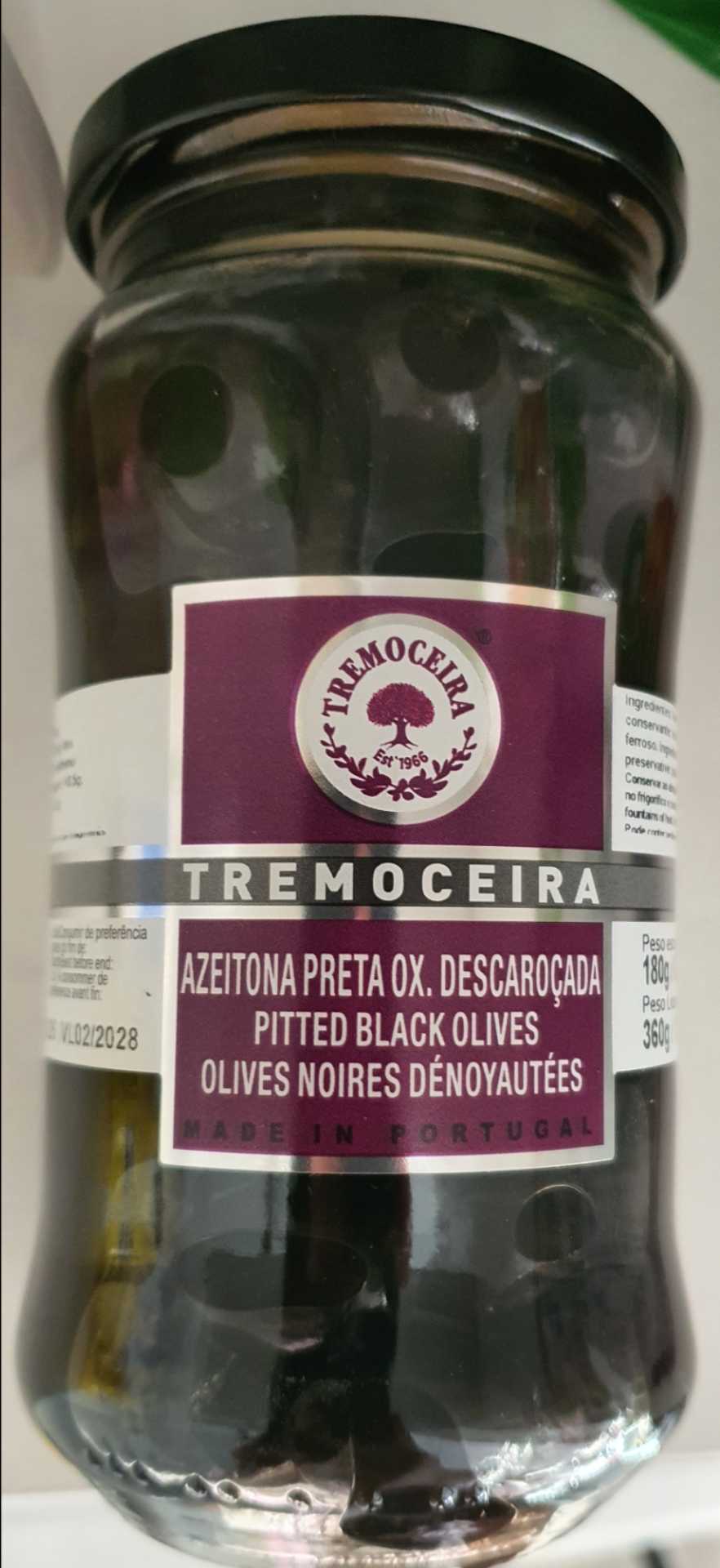 Azeitona preta oxidada descaroçada