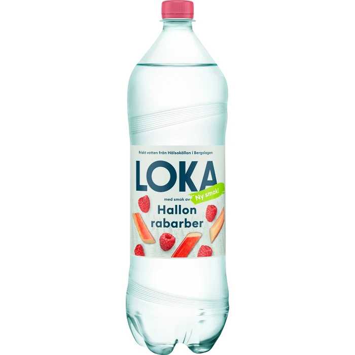 Kolsyrat vatten Hallon/rabarber