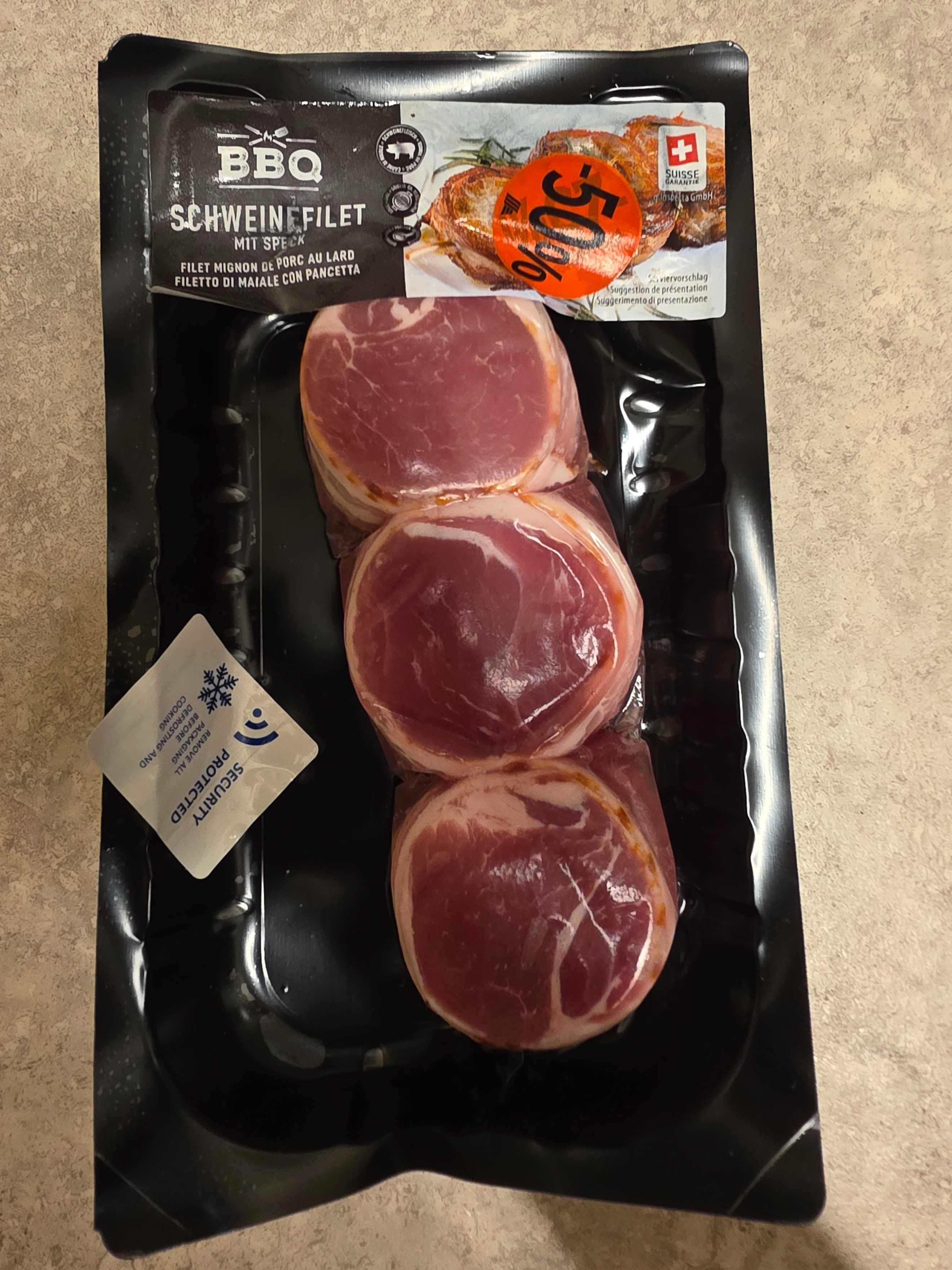 Schweinefilet mit Speck